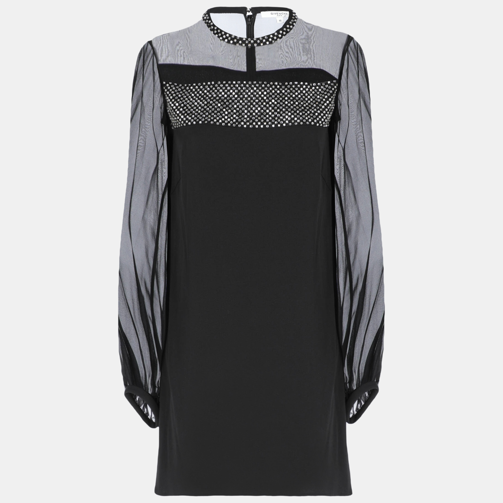 Givenchy  Women's Synthetic Fibers Midi Dress - Black - M