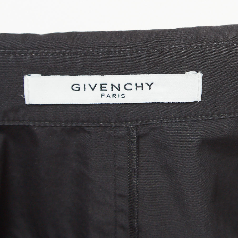 Givenchy Black Cotton Butterfly Patch Collar Button Front Shirt M