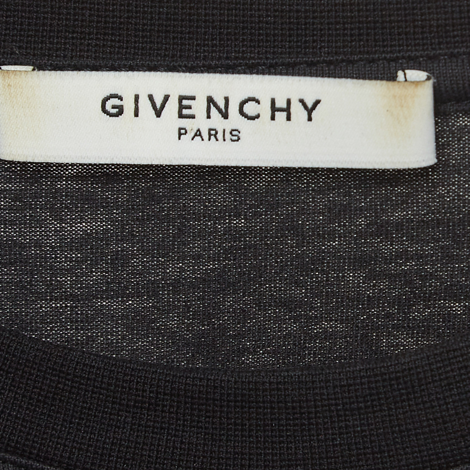 Givenchy Black Printed Cotton Knit Tank Top XS