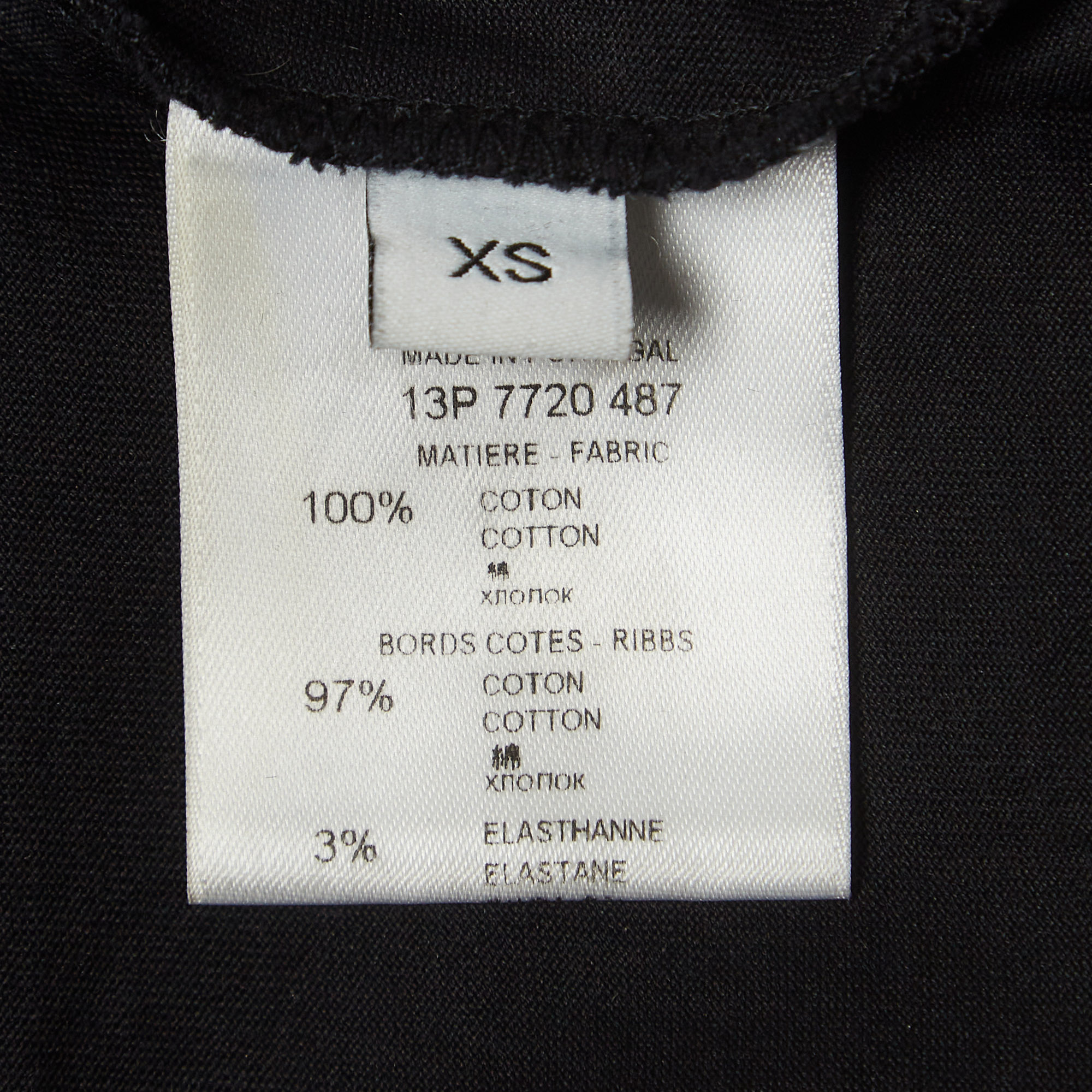 Givenchy Black Printed Cotton Knit Tank Top XS