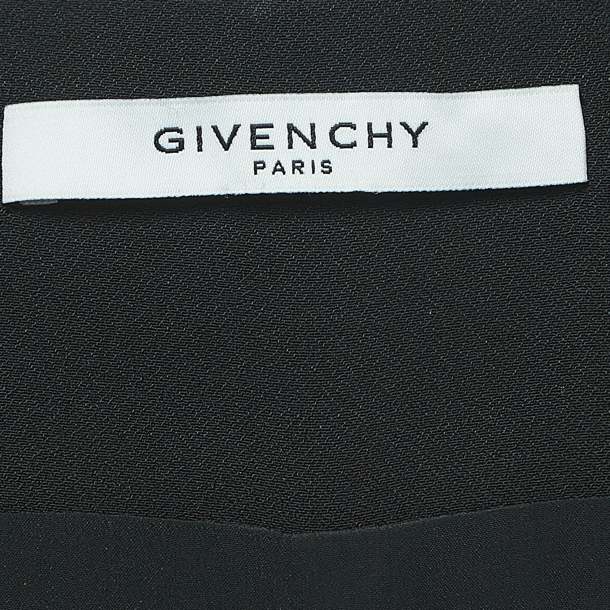 Givenchy Black Crepe Buttoned Sleeveless Jumpsuit S