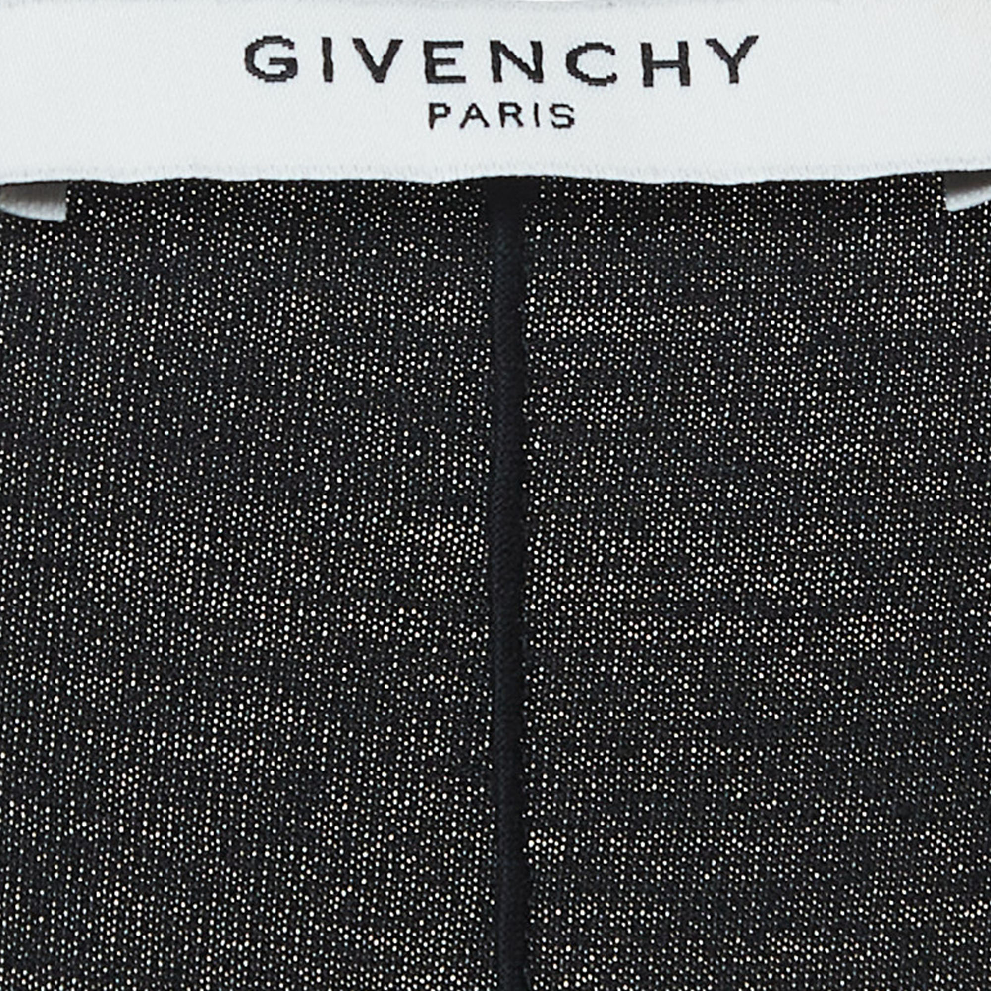 Givenchy Black Print Cotton Knit Tank Top S