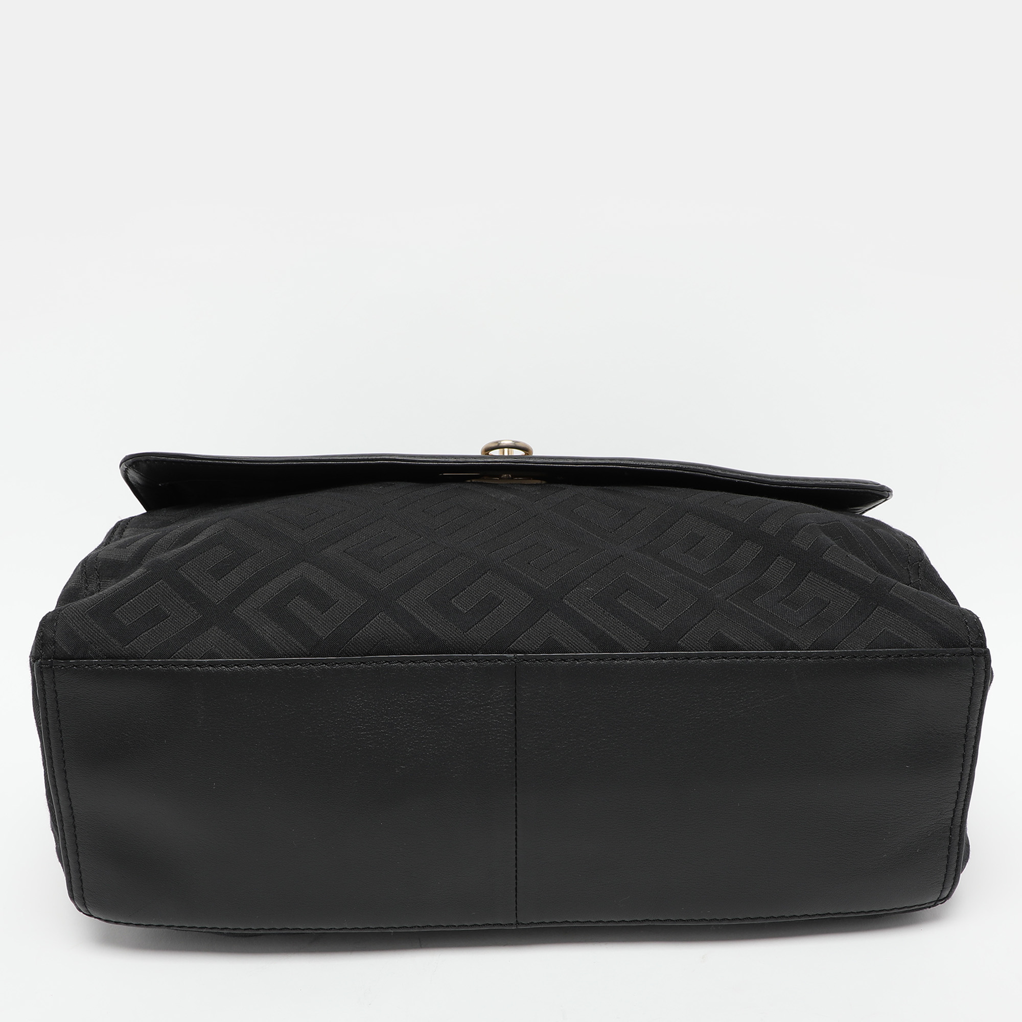 Givenchy Black Signature Canvas And Leather Shoulder Bag