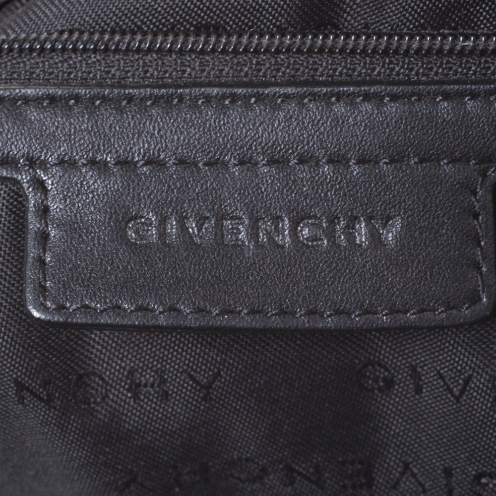 Givenchy Black Monogram Canvas Flap Hobo