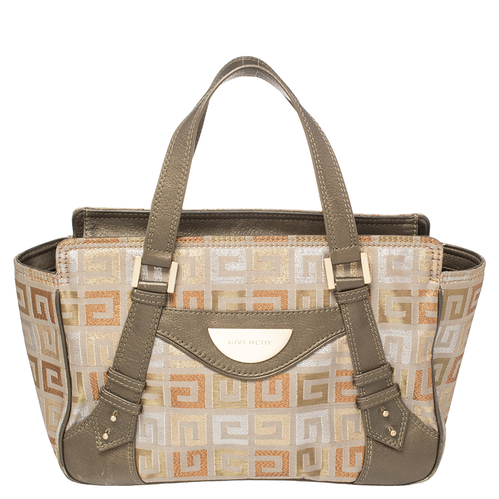 Givenchy Muticolor Monogram Canvas And Leather Tote
