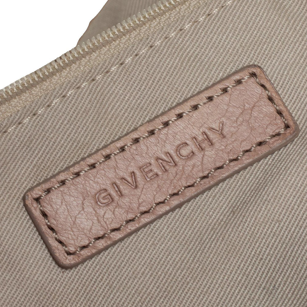 Givenchy Beige Leather Front Pocket Hobo