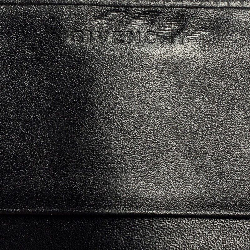 Givenchy Black/Grey Monogram Canvas And Leather Continental Wallet