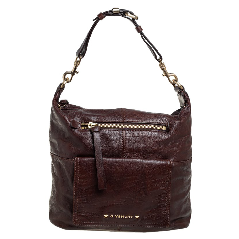 Givenchy Dark Brown Leather Hobo