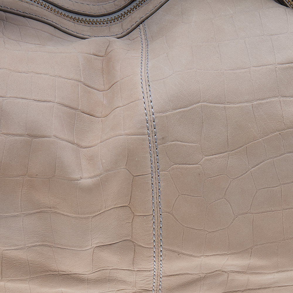 Givenchy Beige Leather Zip Hobo