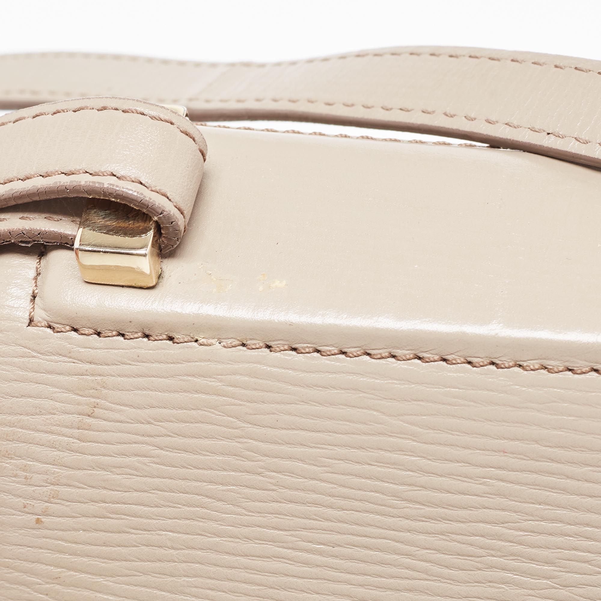 Givenchy Beige Leather Mini Pandora Box Crossbody Bag