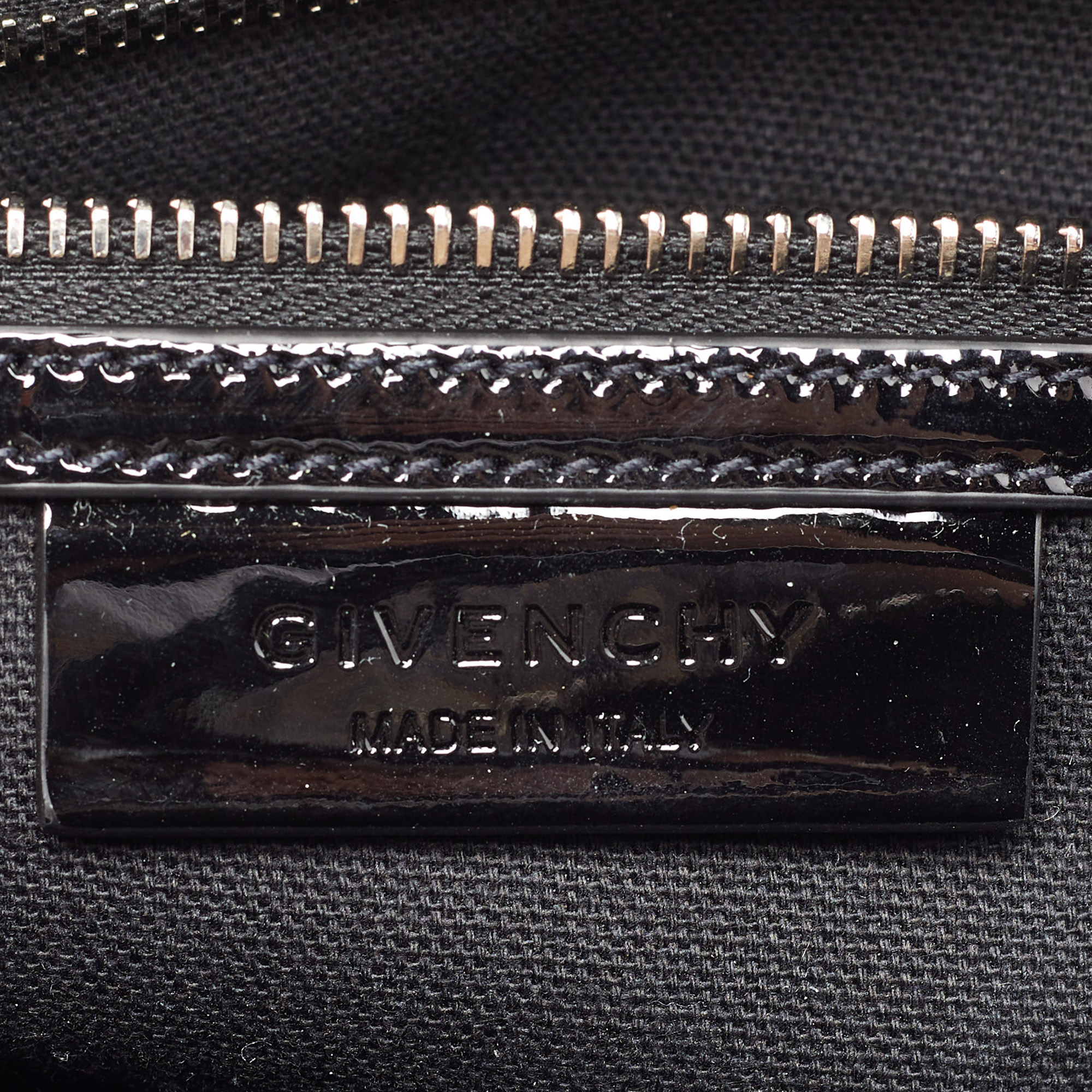 Givenchy Black Patent Leather Medium Antigona Satchel