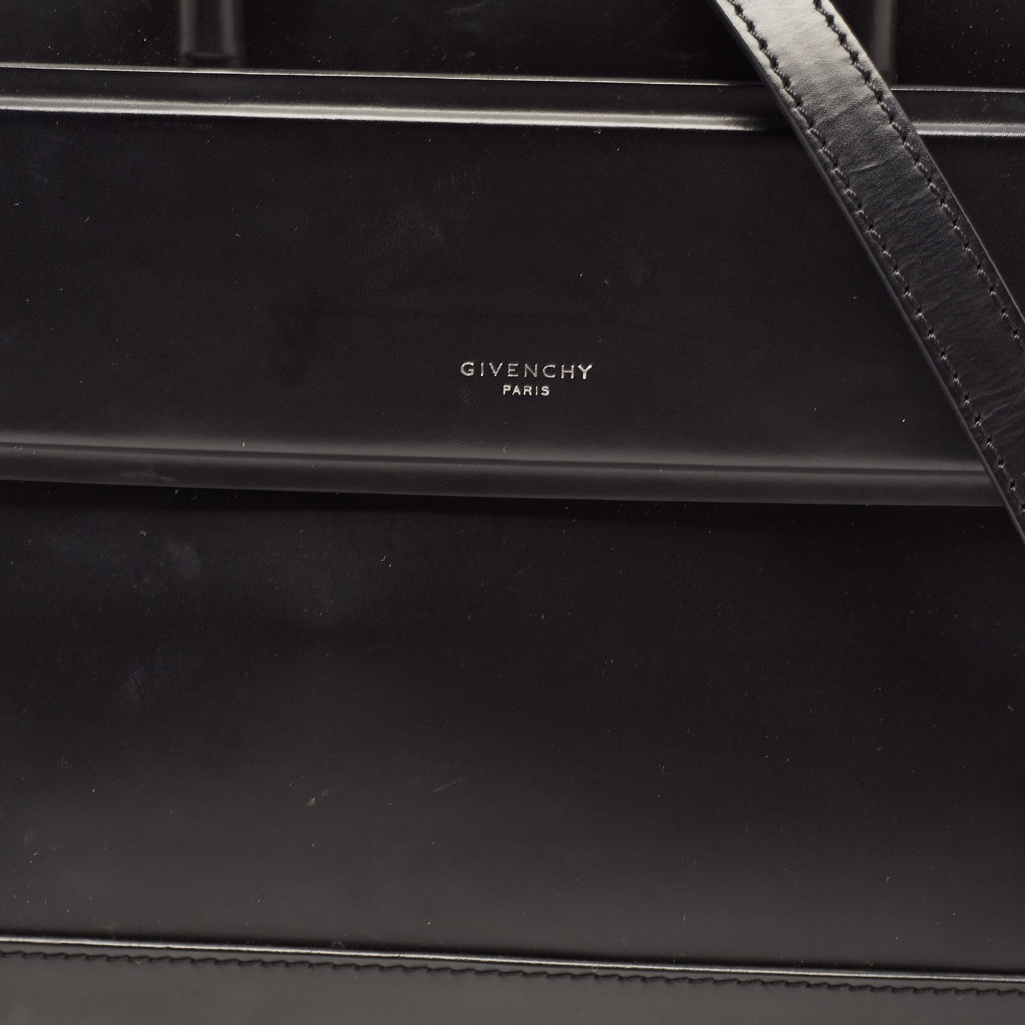 Givenchy Black Leather Mini Horizon Tote