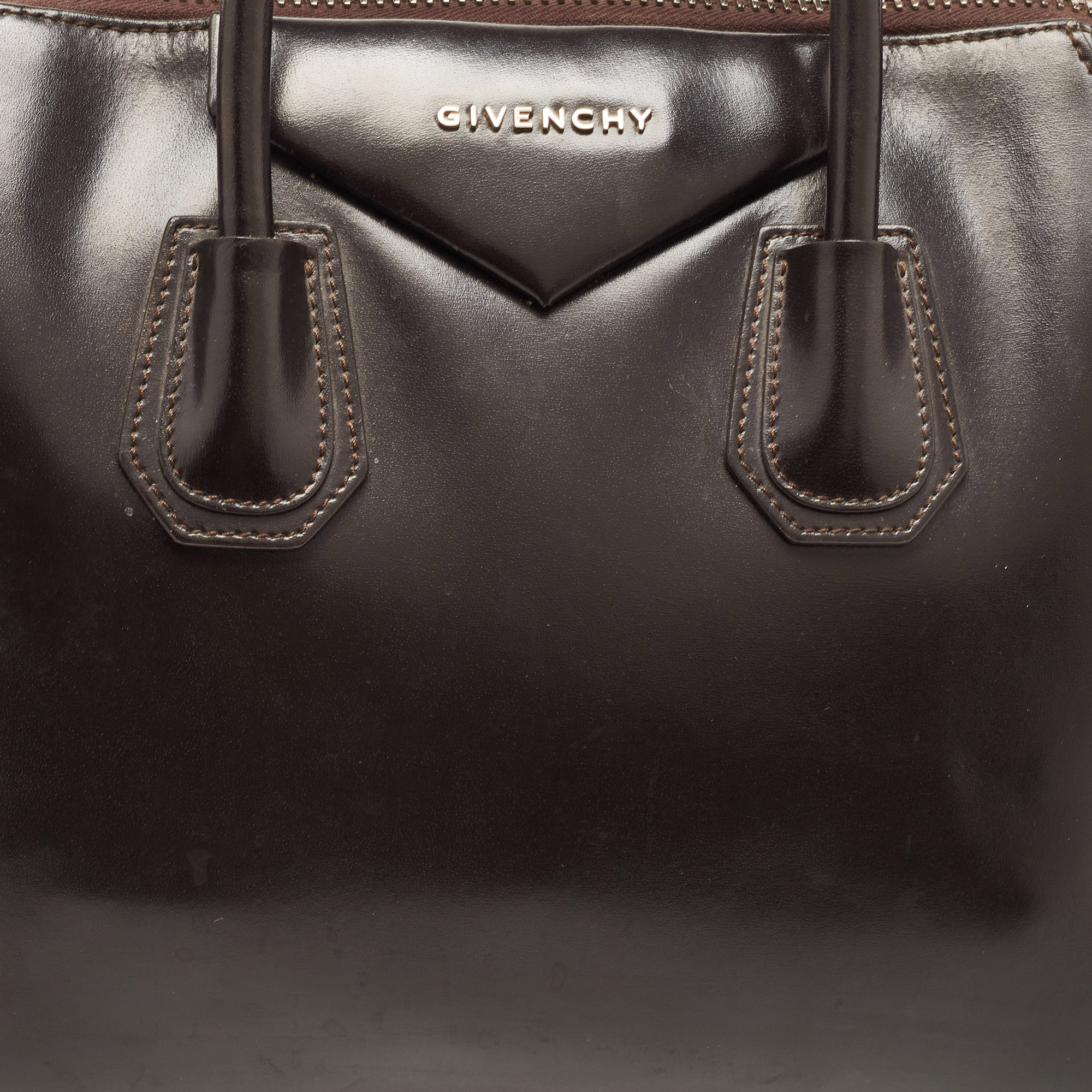 Givenchy Dark Brown Leather Medium Antigona Satchel