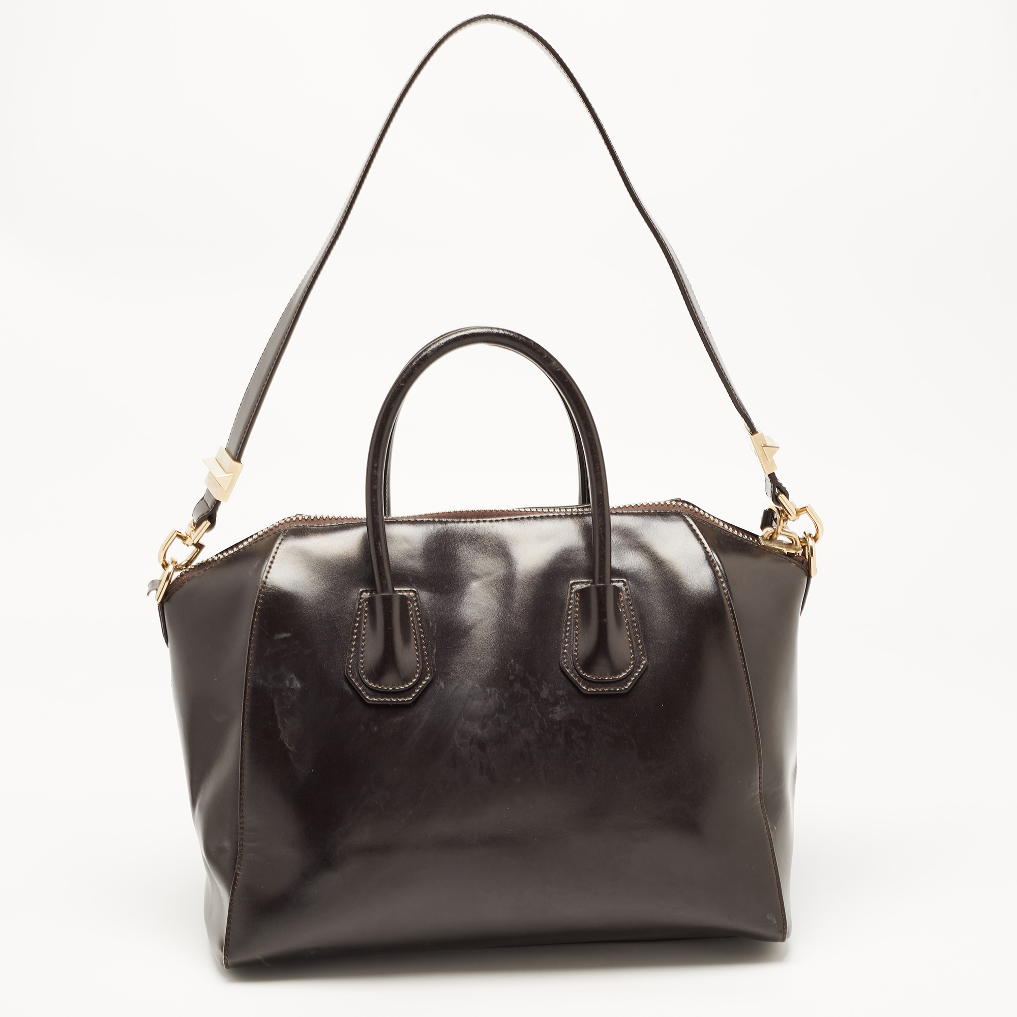 Givenchy Dark Brown Leather Medium Antigona Satchel
