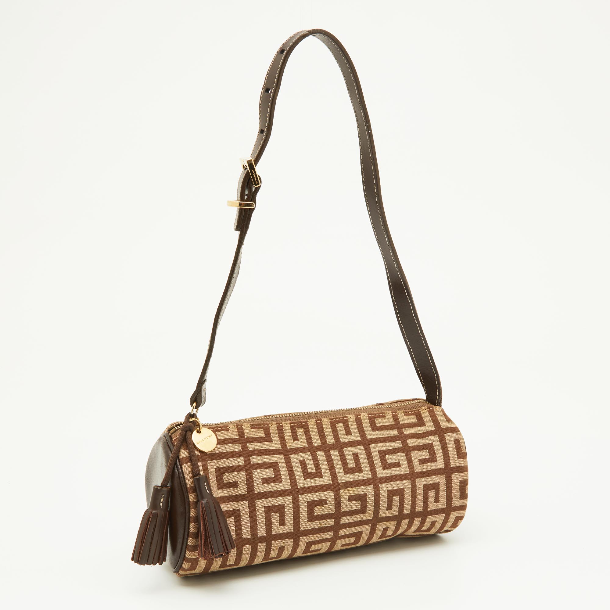 Givenchy Beige/Brown Monogram Canvas And Leather Bag