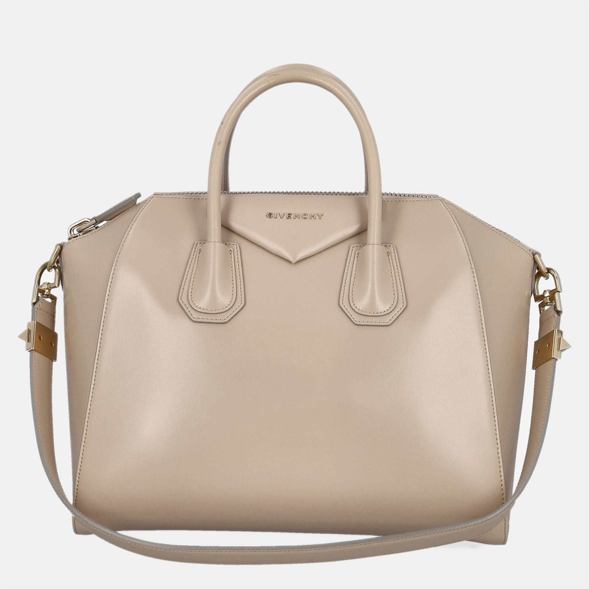 Givenchy  Women's Leather Tote Bag - Beige - One Size