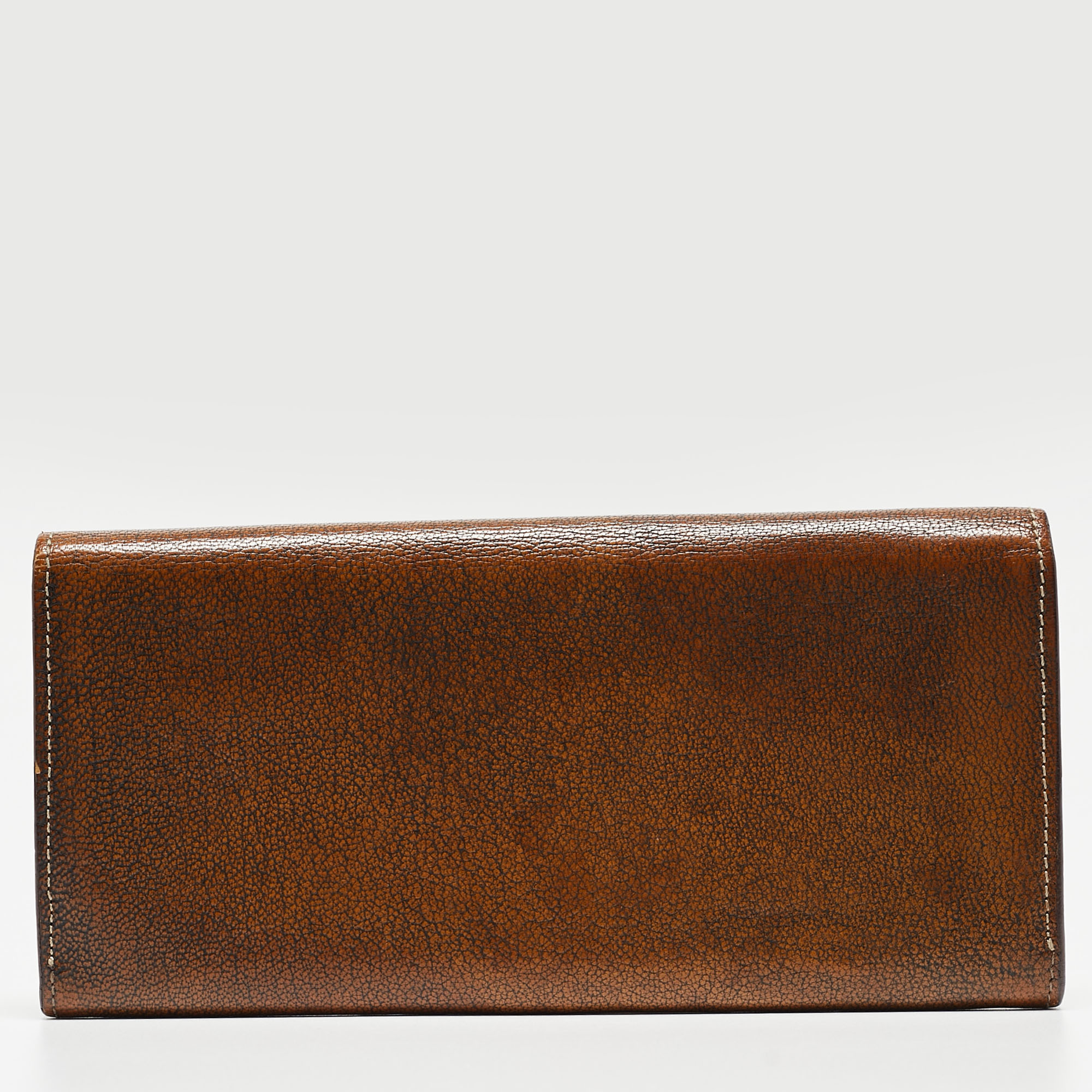 Givenchy Brown Leather Continental Wallet