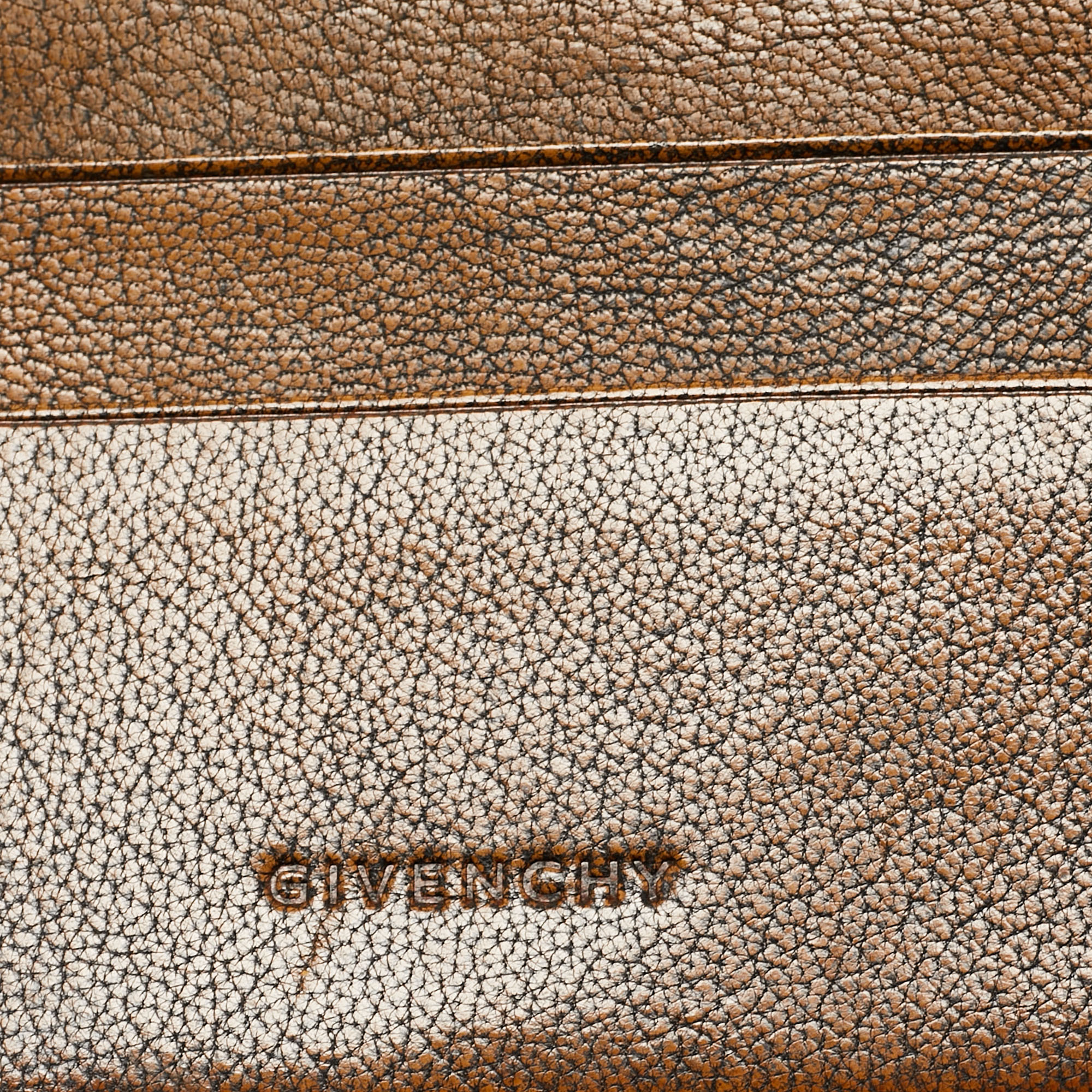 Givenchy Brown Leather Continental Wallet