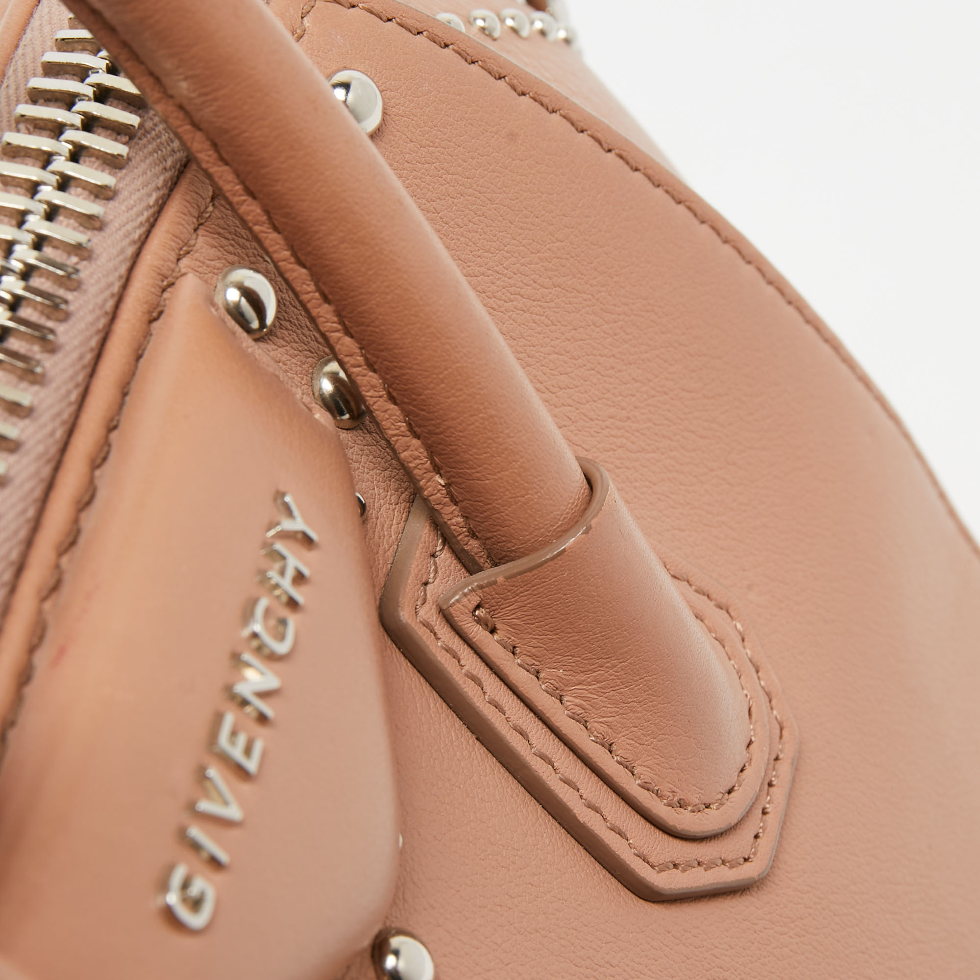 Givenchy Beige Leather Mini Antigona Satchel
