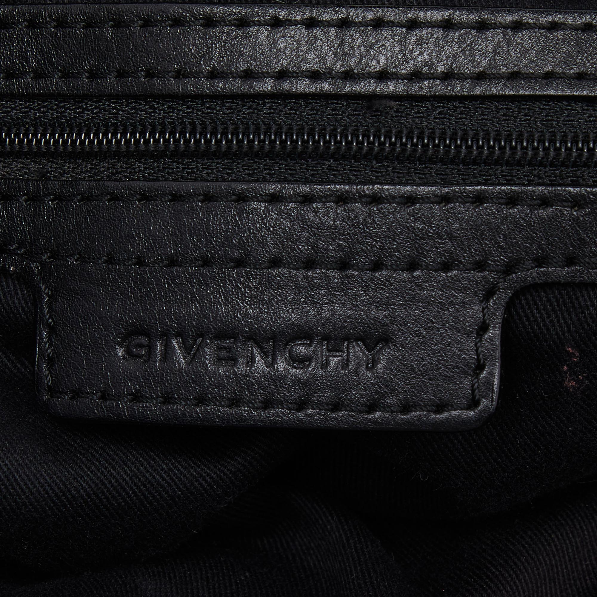 Givenchy Black Monogram Canvas And Leather Hobo
