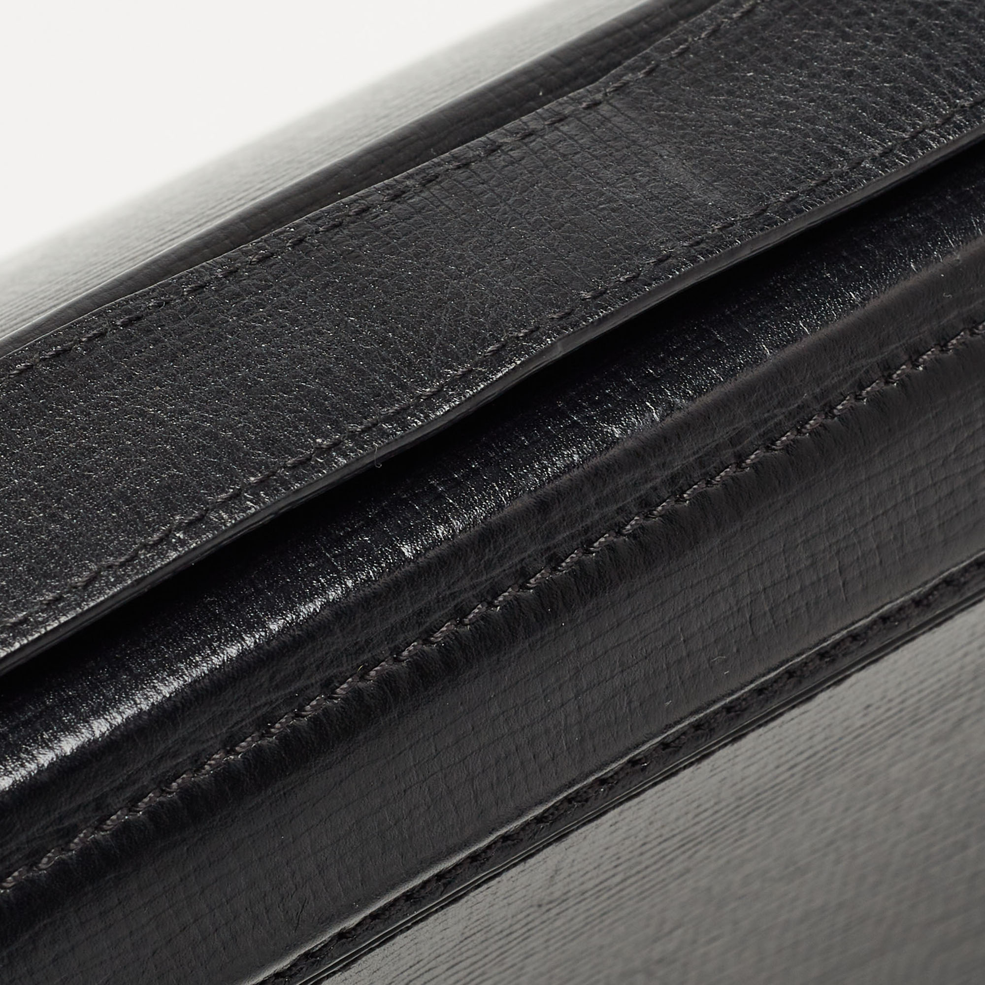 Givenchy Black Leather Pandora Box Shoulder Bag
