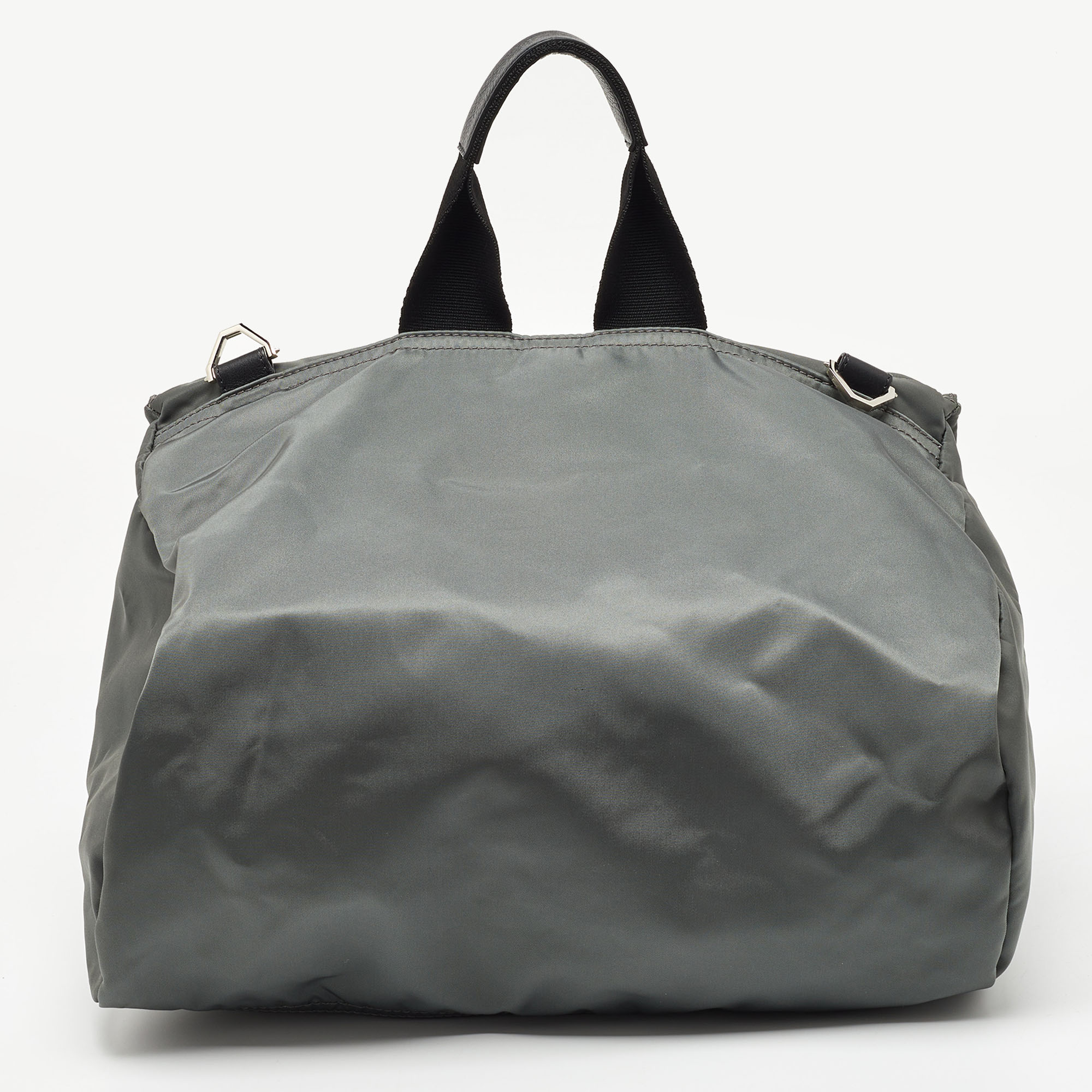 Givenchy Grey/Black Nylon Pandora Top Handle Bag