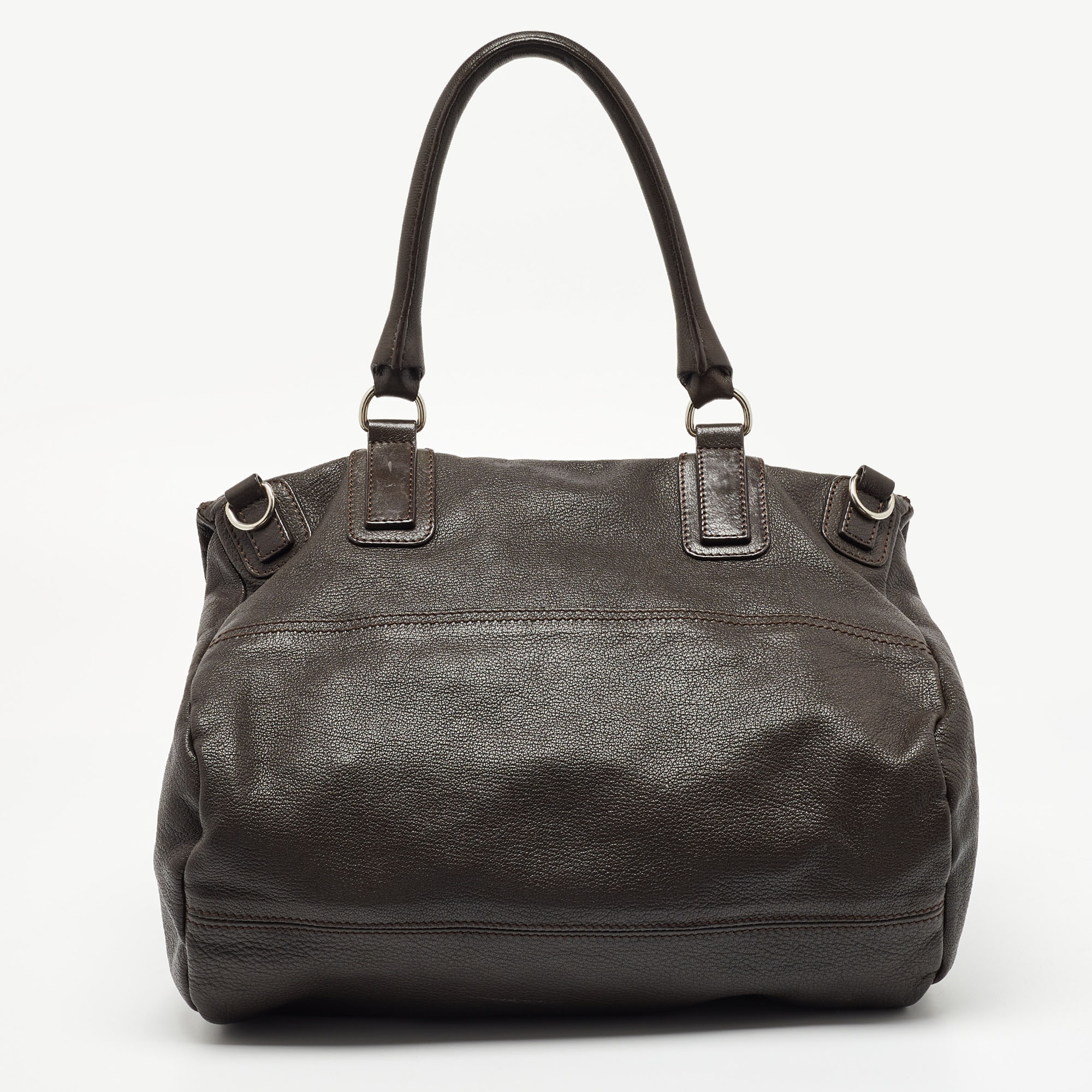 Givenchy Brown Leather Pandora Top Handle Bag