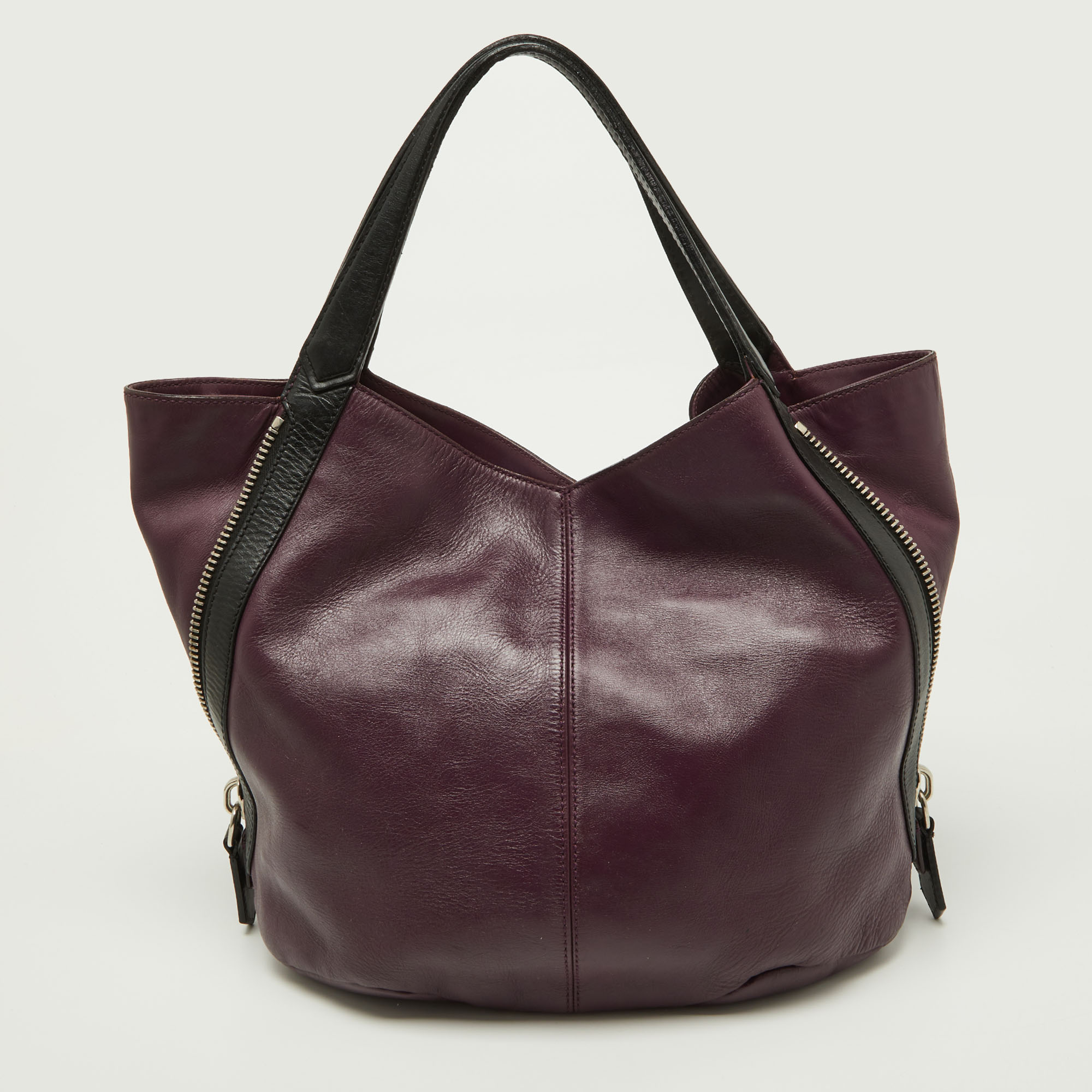 Givenchy Purple/Black Double Sided Zip Hobo