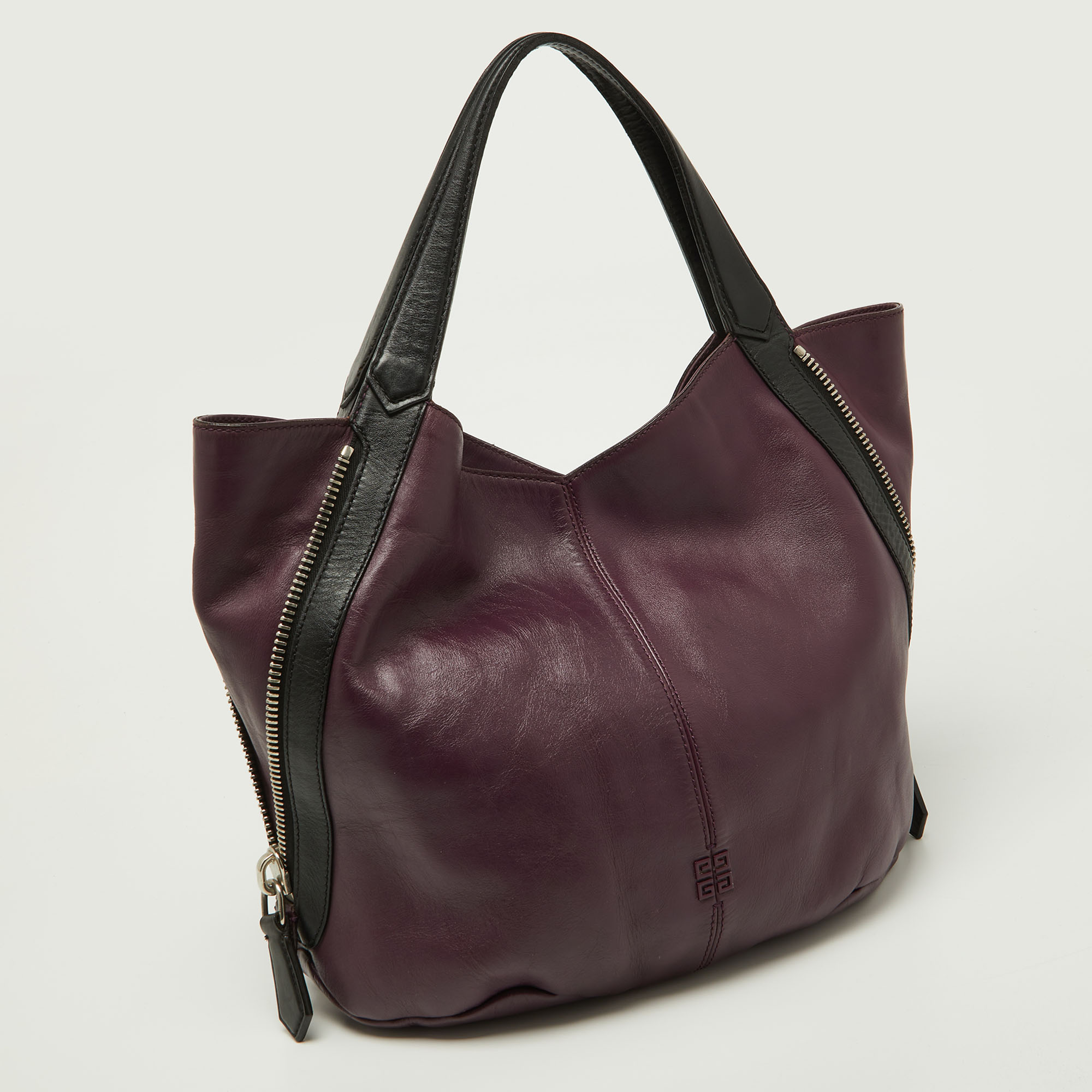 Givenchy Purple/Black Double Sided Zip Hobo