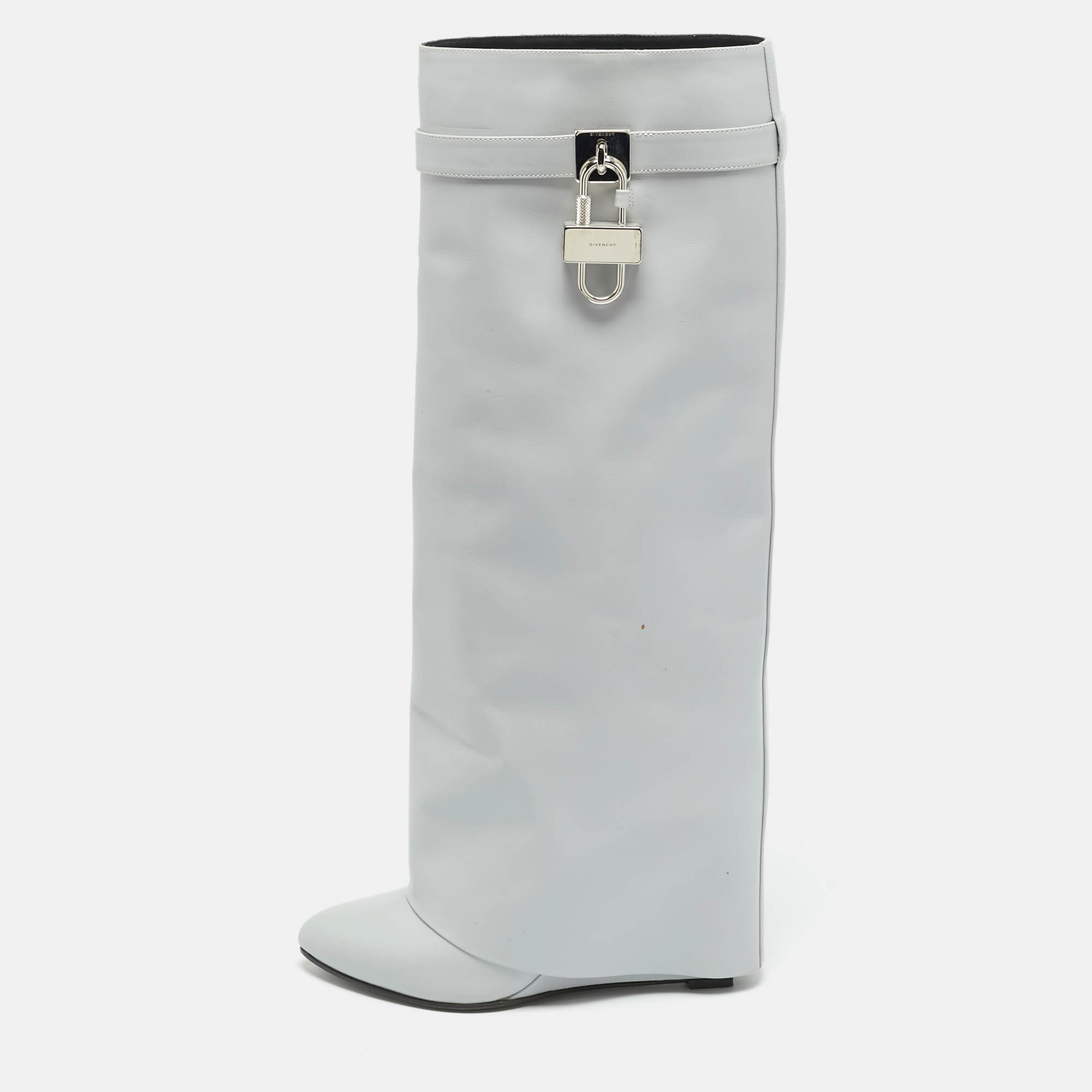 Givenchy Shark Lock Size Grey Leather Knee Length Boots
Givenchy Shark Lock Size Grey Leather Knee Length Boots
