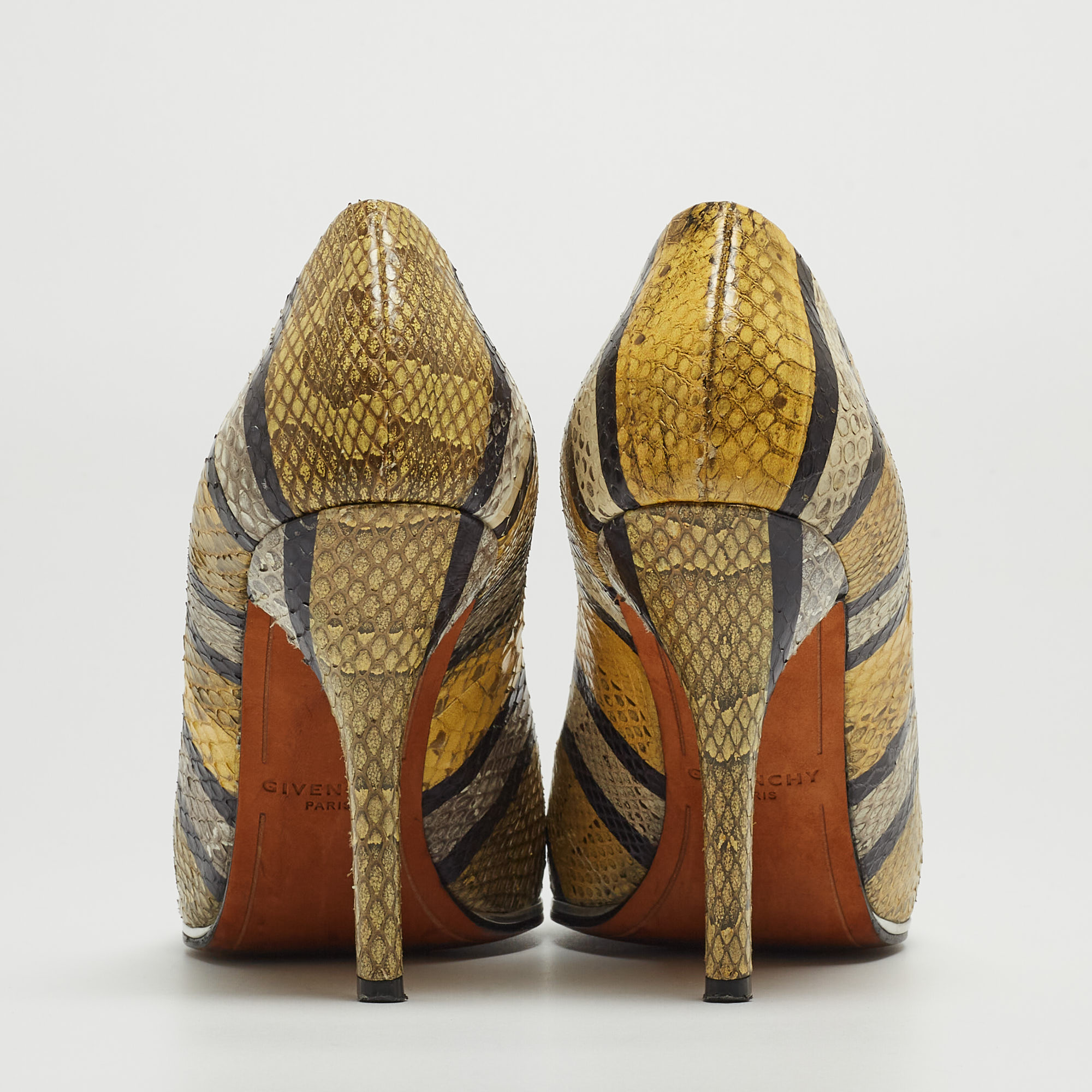 Givenchy Multicolor Python Pointed Toe Pumps Size 38