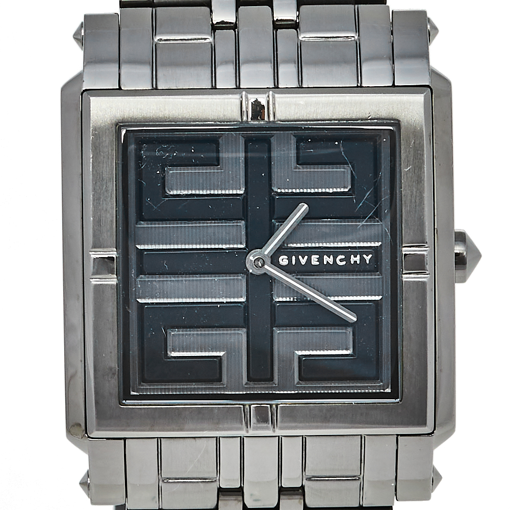 Givenchy Black PVD Coated Stainless Steel G.V. 5262L Women's Wristwatch 32 Mm