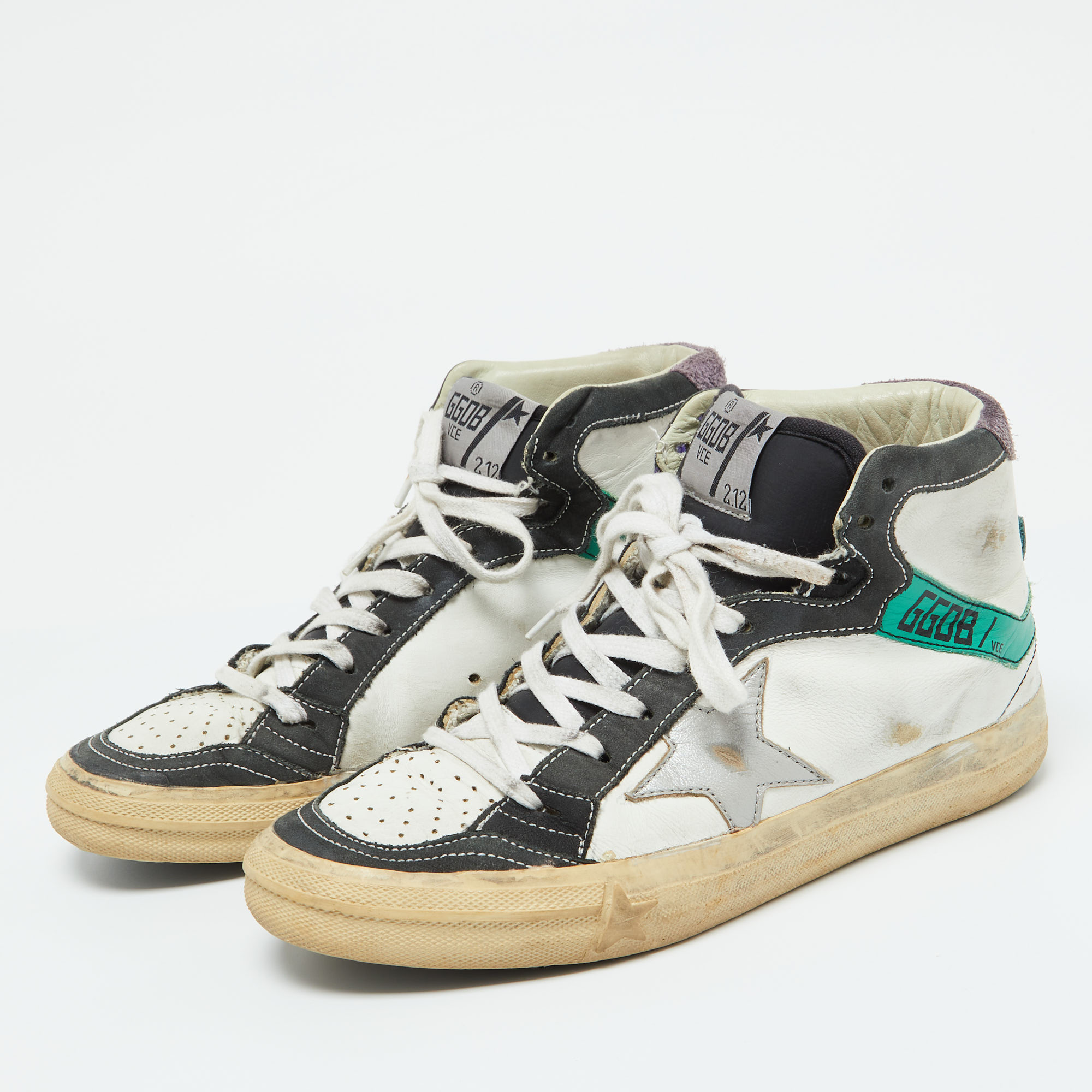 Golden Goose Multicolor Leather Sky Star 2.12 Sneakers Size 37