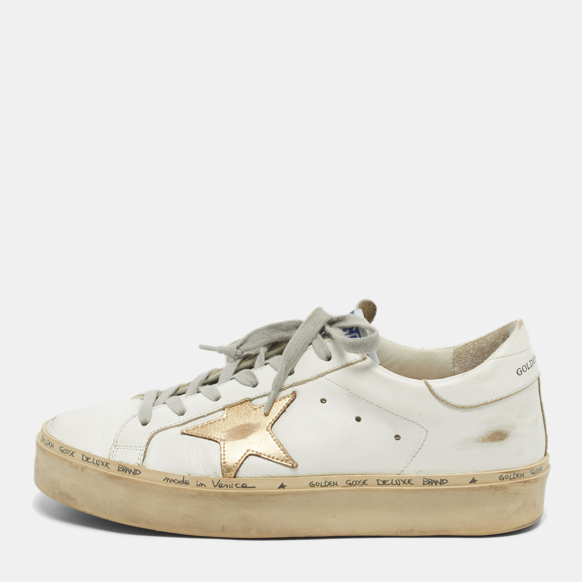 Leather Hi Star Sneakers Size 39 - Golden Goose - Modalova