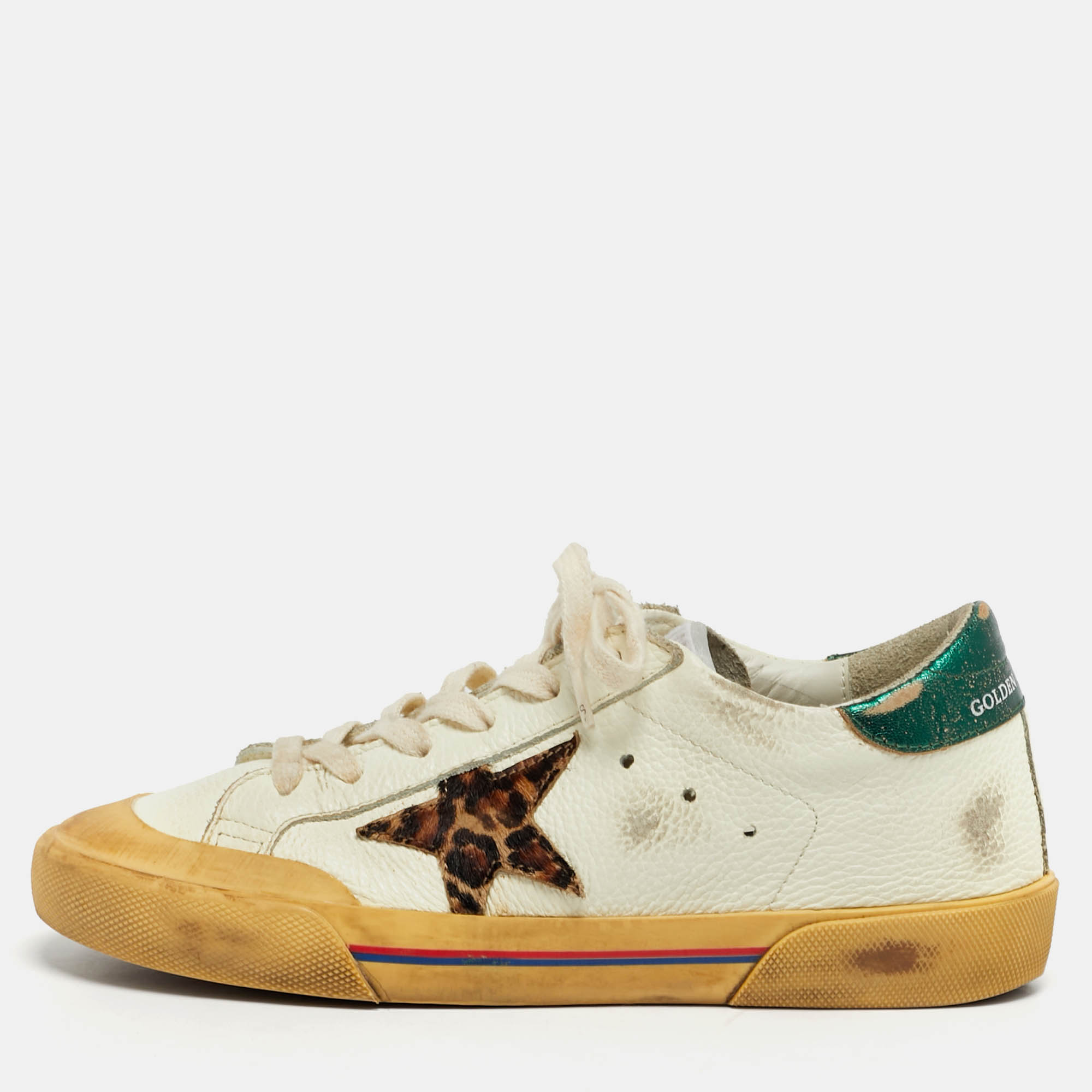 Golden Goose Superstar Size White Leather Lace Up Sneakers
Golden Goose Superstar Size White Leather Lace Up Sneakers