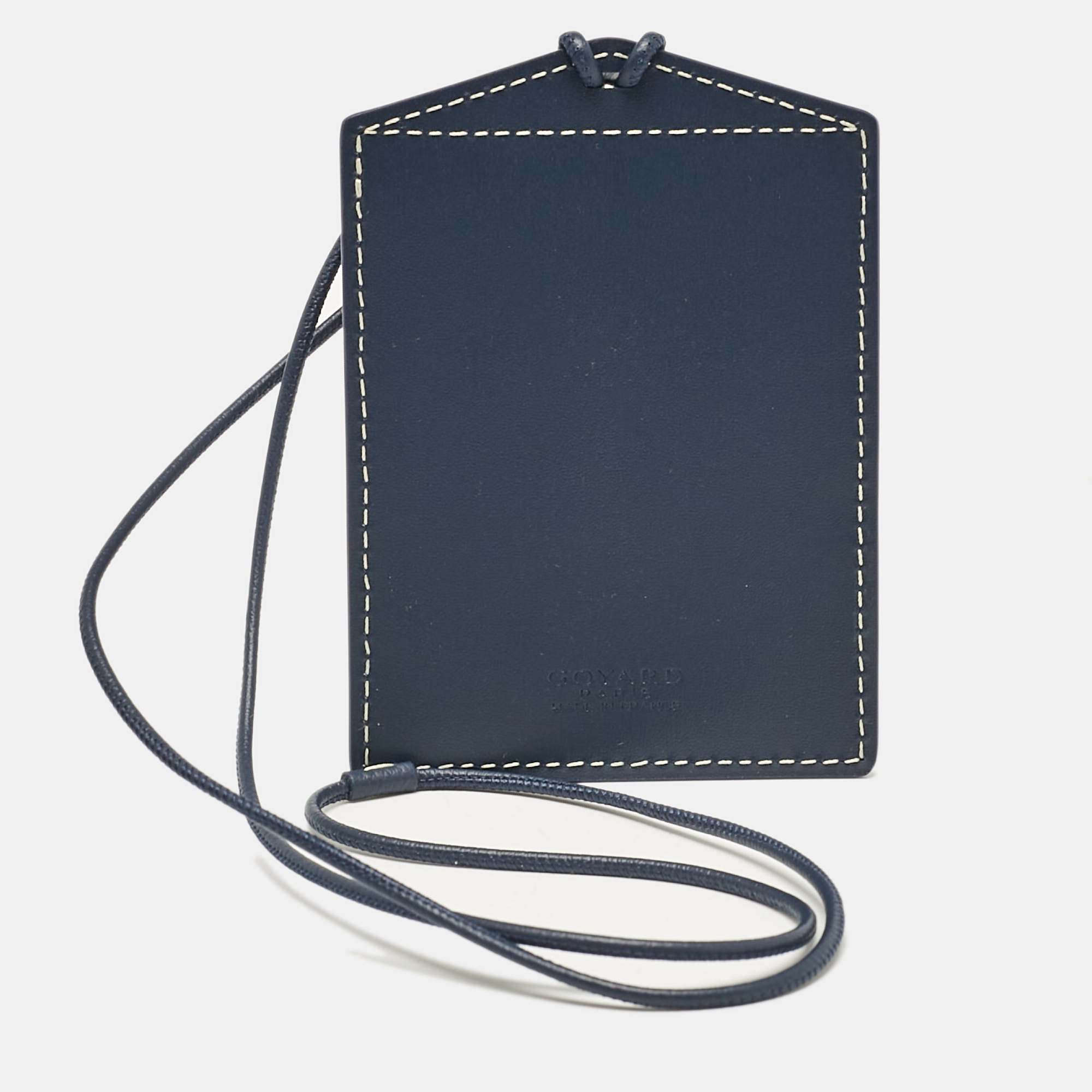 Goyard Navy Blue Goyardine Coated Canvas And Leather Vénus Bag Mirror