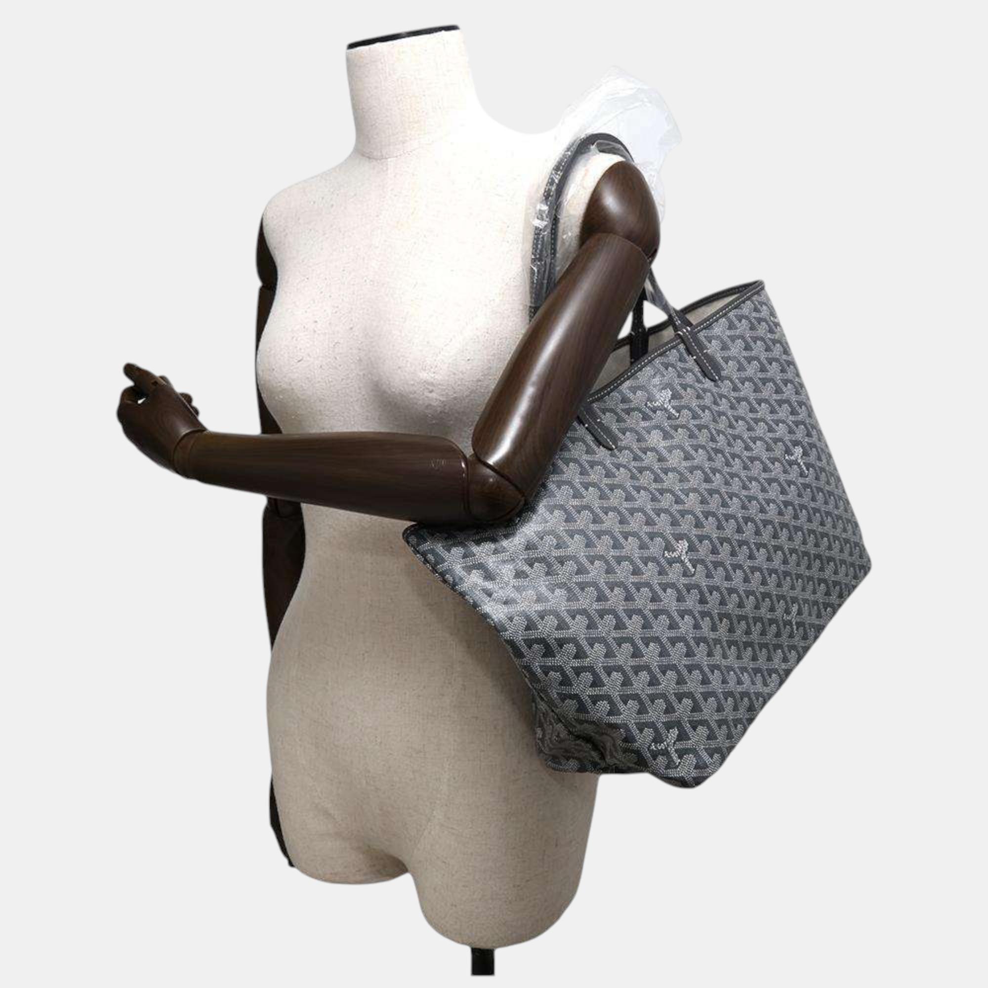 Goyard Gray PVC Coated Canvas Leather Saint Louis Size PM