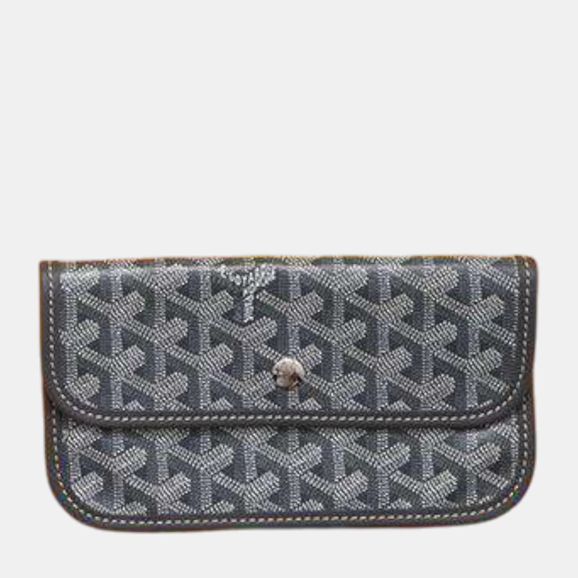 Goyard Gray PVC Coated Canvas Leather Saint Louis Size PM