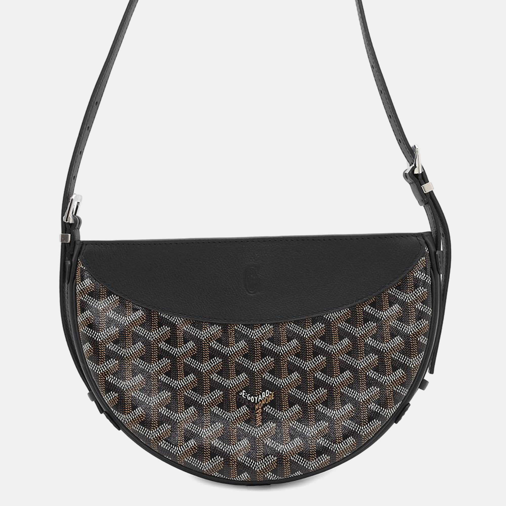 Goyard Black Pvc Coated Canvas Leather Hirondelle Shoulder Bag
Goyard Black Pvc Coated Canvas Leather Hirondelle Shoulder Bag