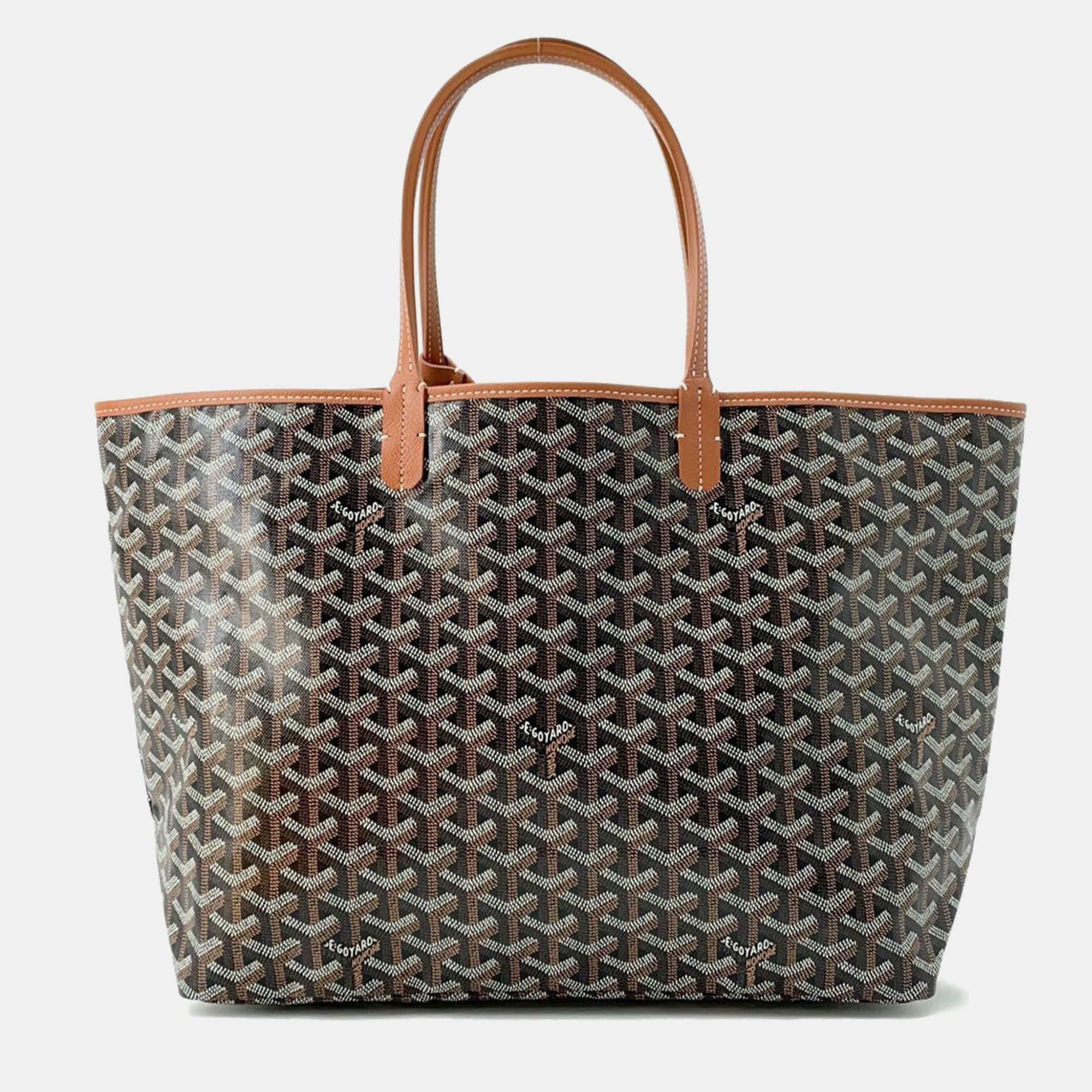 Goyard Saint Louis Black/Natural Pvc Coated Canvas Leather Size Pm, Brown
Goyard Saint Louis Black/Natural Pvc Coated Canvas Leather Size Pm, Brown
