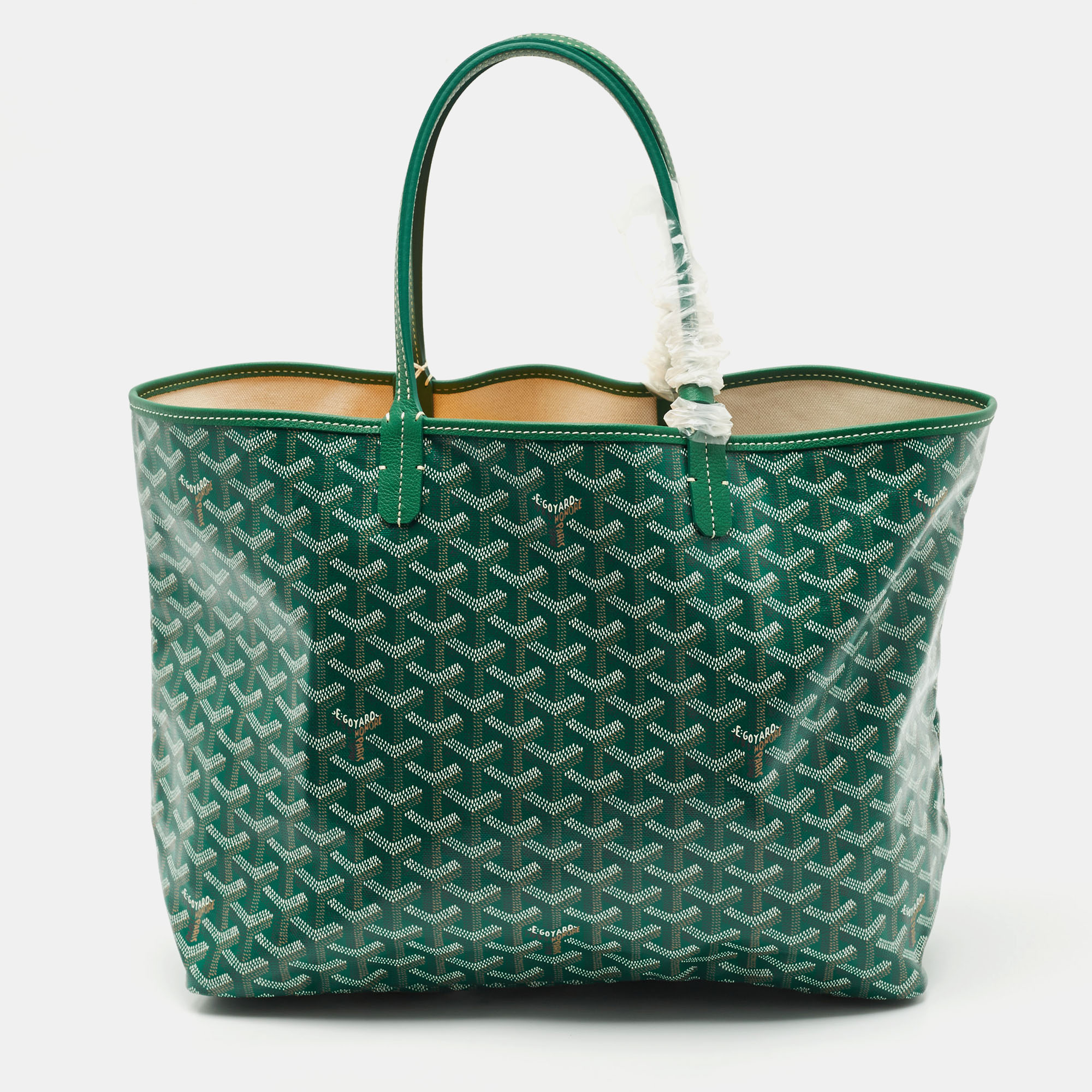 Goyard Green Goyardine Coated Canvas and Leather Saint Louis PM Tote
Goyard Green Goyardine Coated Canvas and Leather Saint Louis PM Tote
