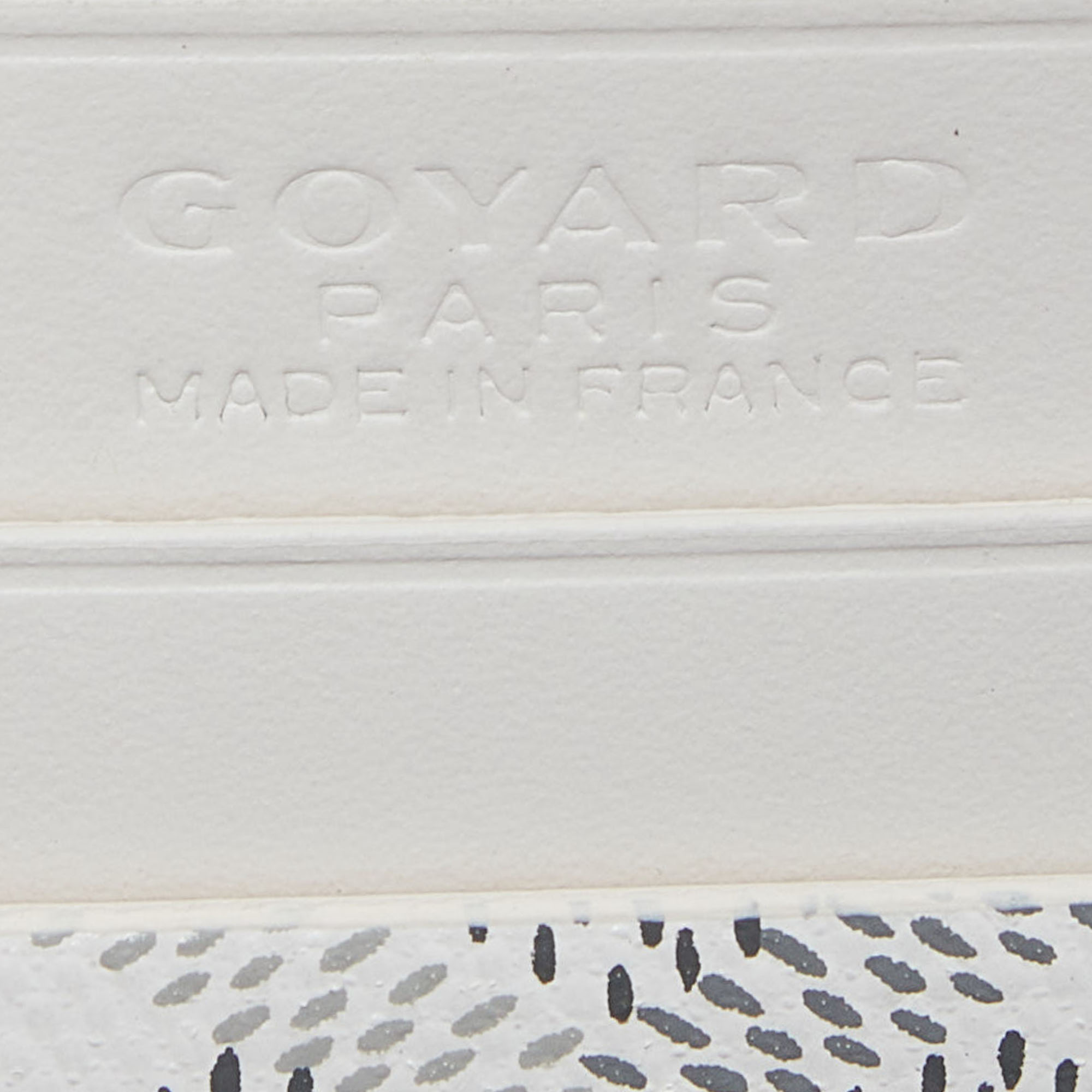 Goyard White Goyardine Coated Canvas And Leather Saint Sulpice Card Holder