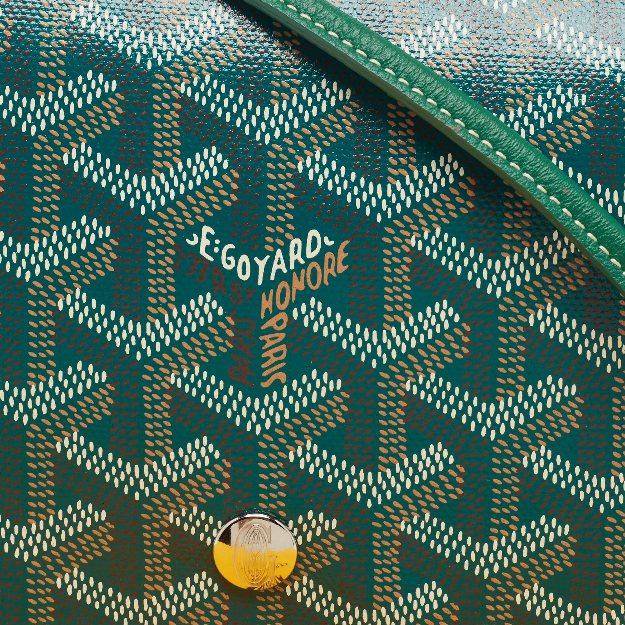 Goyard Green Goyardine Coated Canvas Plumet Crossbody Bag
