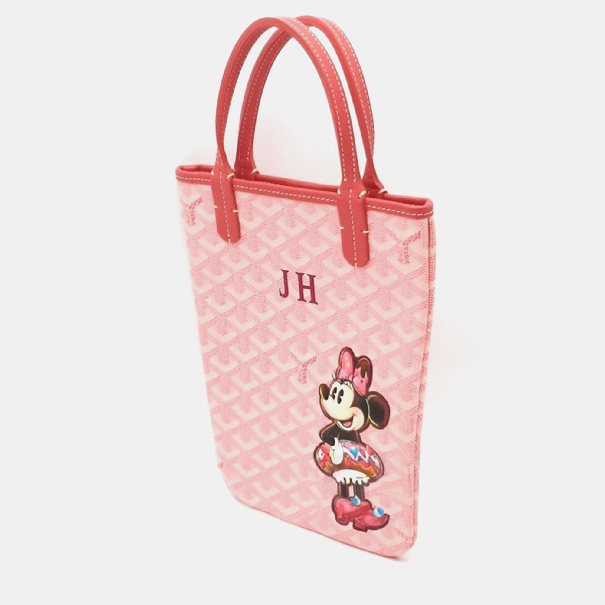 Goyard X Disney Pink Canvas Poitier Handbag