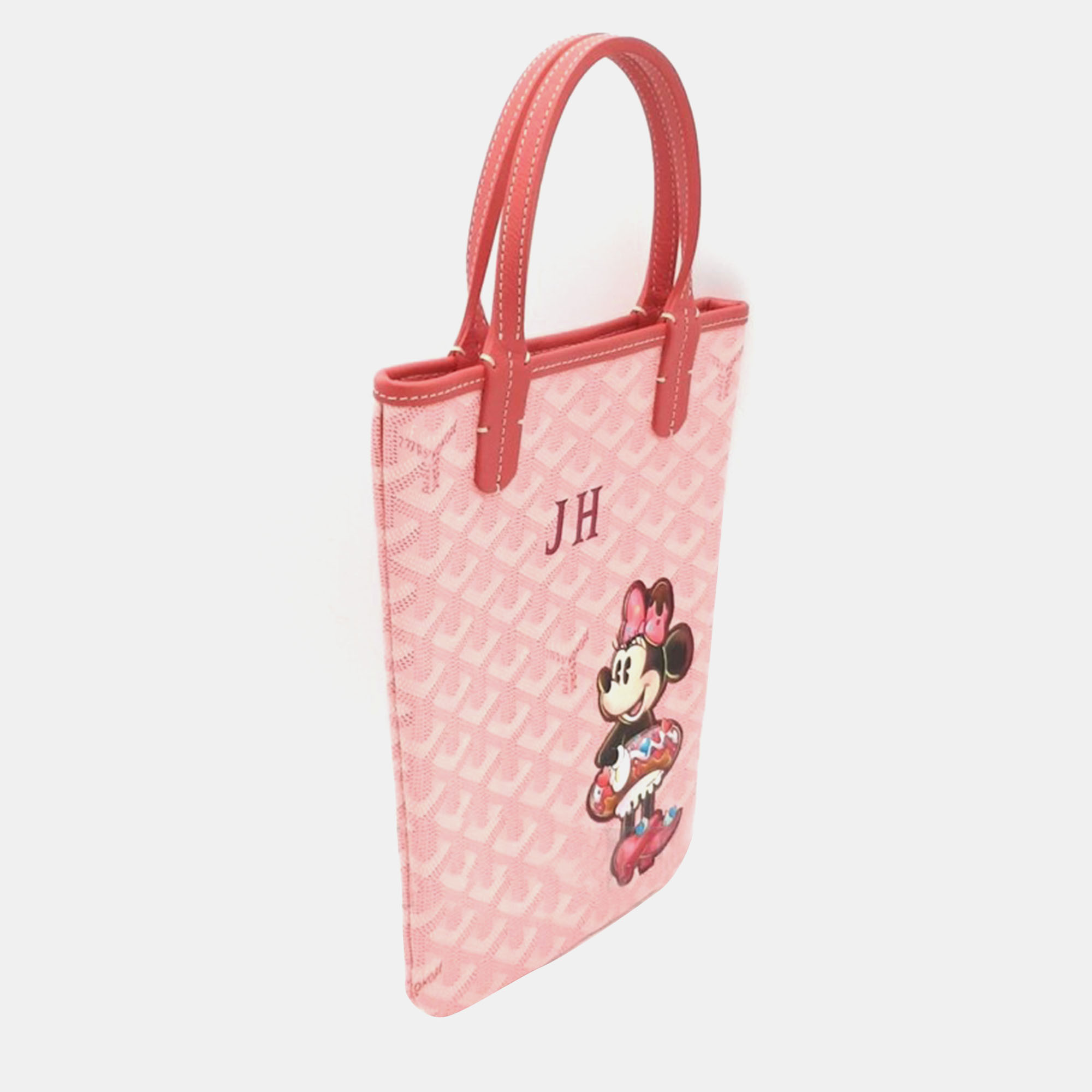 Goyard X Disney Pink Canvas Poitier Handbag