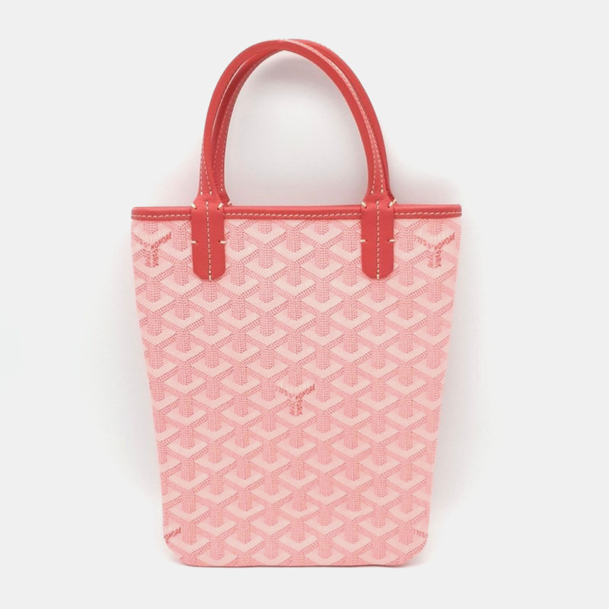 Goyard X Disney Pink Canvas Poitier Handbag