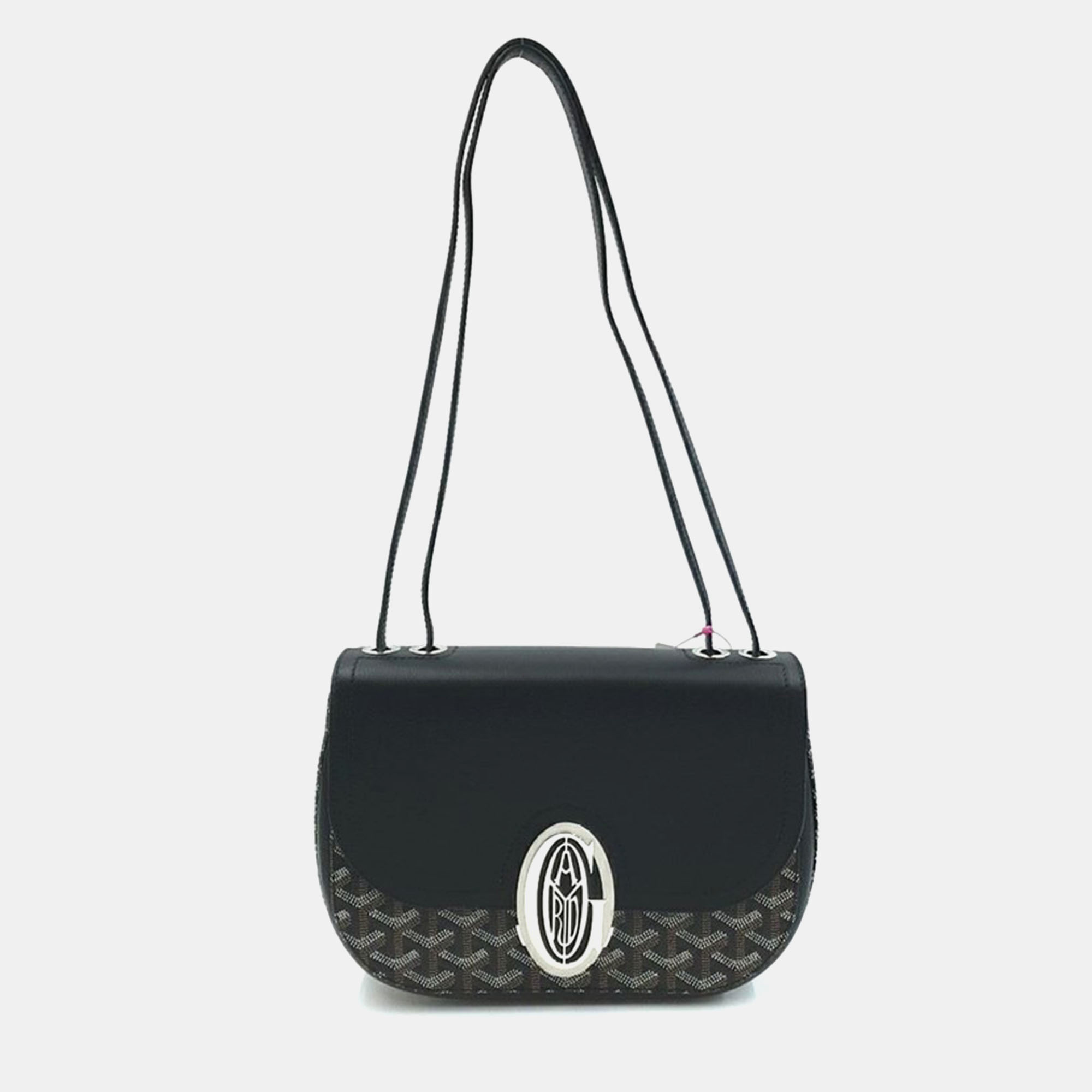 Goyard Black Goyardine Canvas Leather 233 Bag