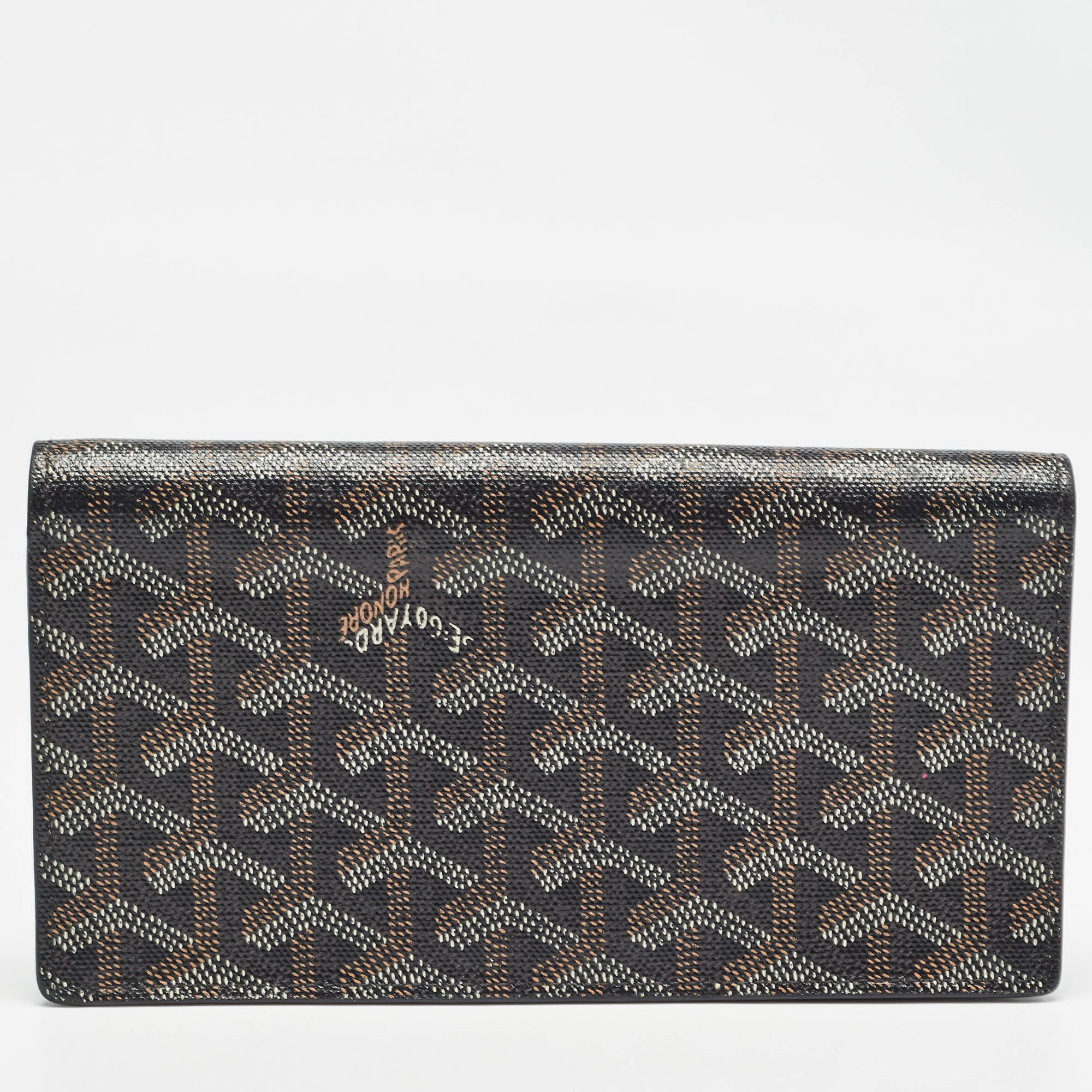 Goyard Black Goyardine Coated Canvas And Leather Richelieu Wallet