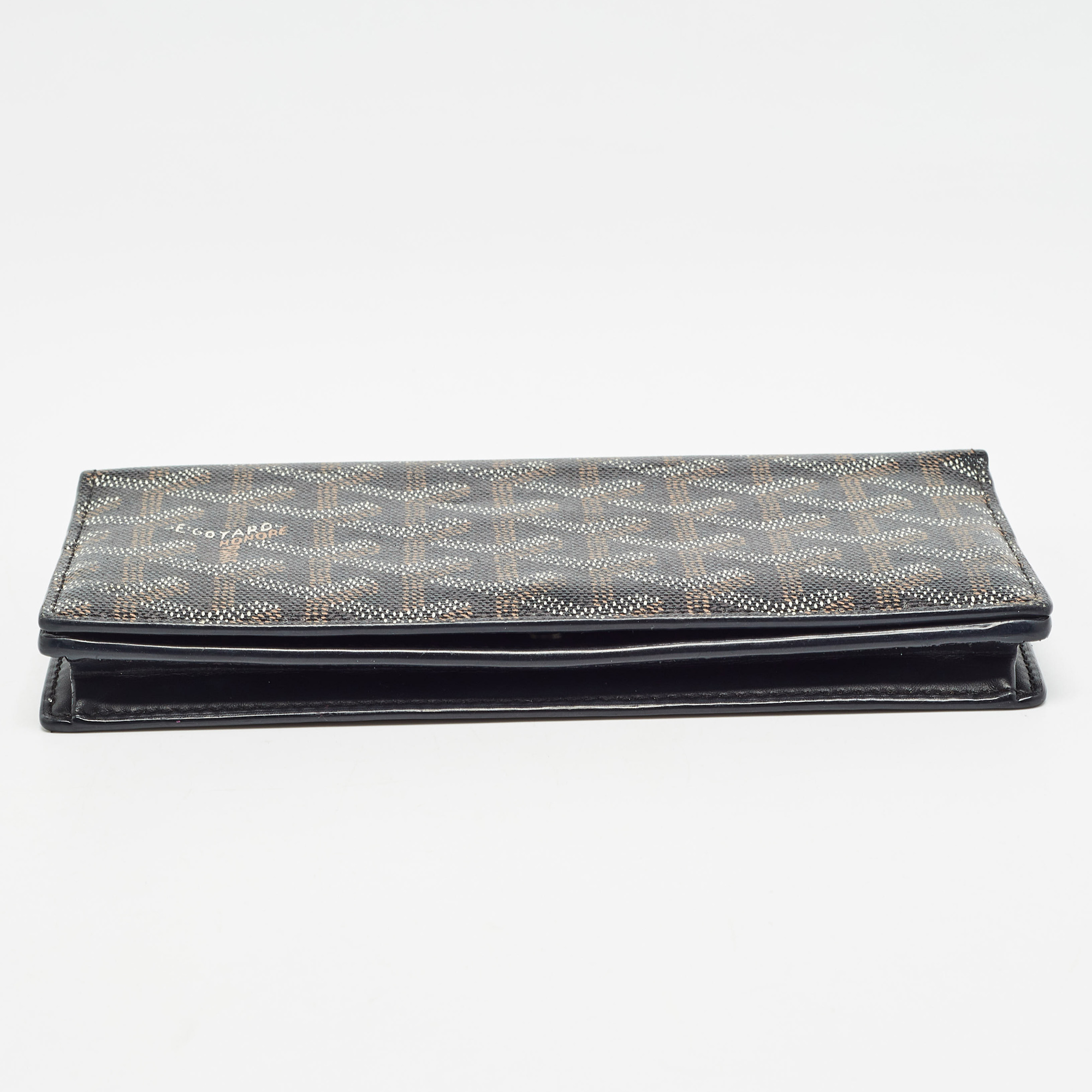 Goyard Black Goyardine Coated Canvas And Leather Richelieu Wallet