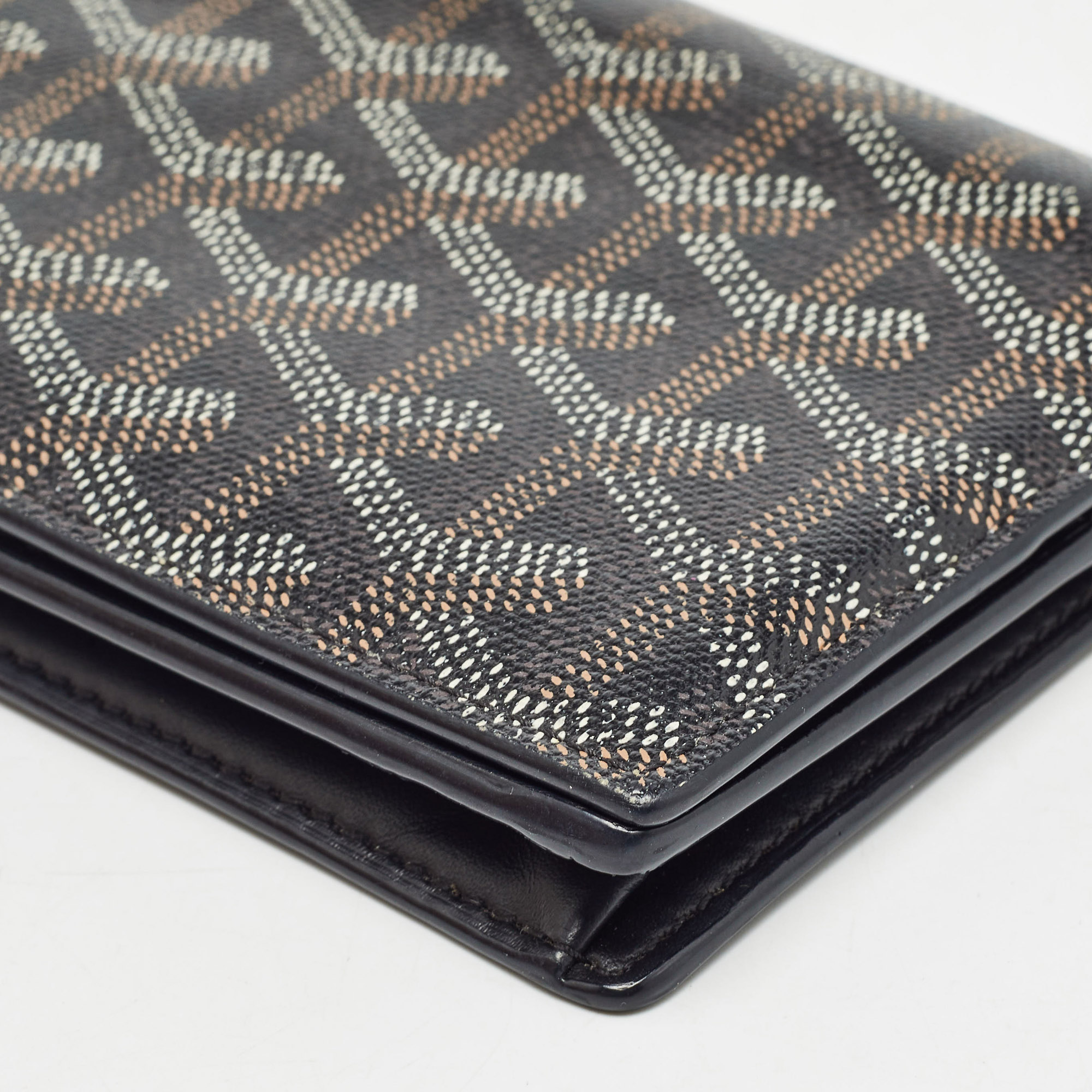 Goyard Black Goyardine Coated Canvas And Leather Richelieu Wallet